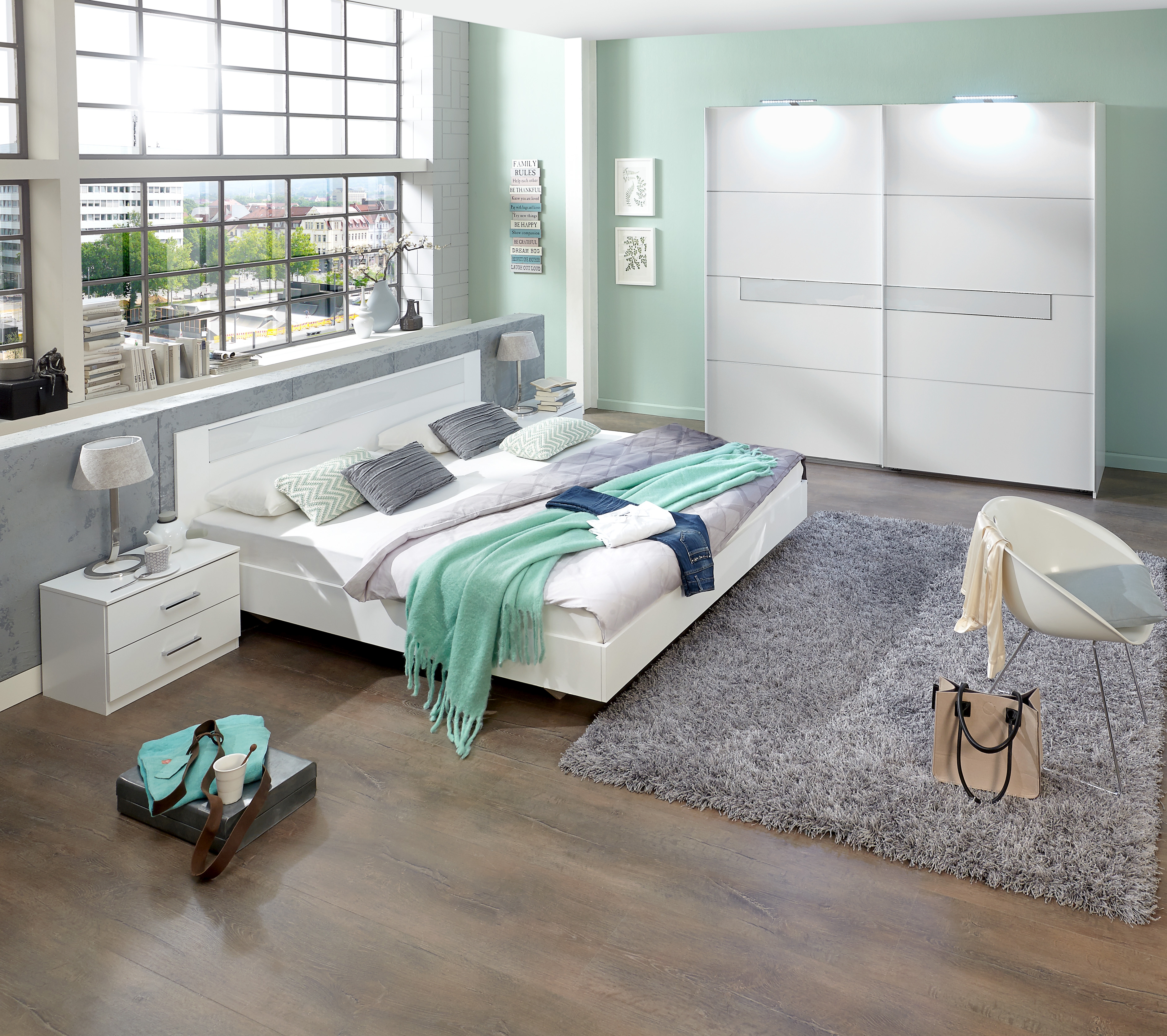 Chambre à coucher 4 éléments PAMELA Chambre à coucher 4 éléments PAMELA