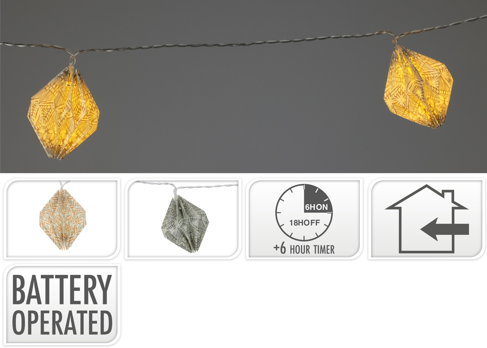 Guirlande lumineuse lampions DEKO