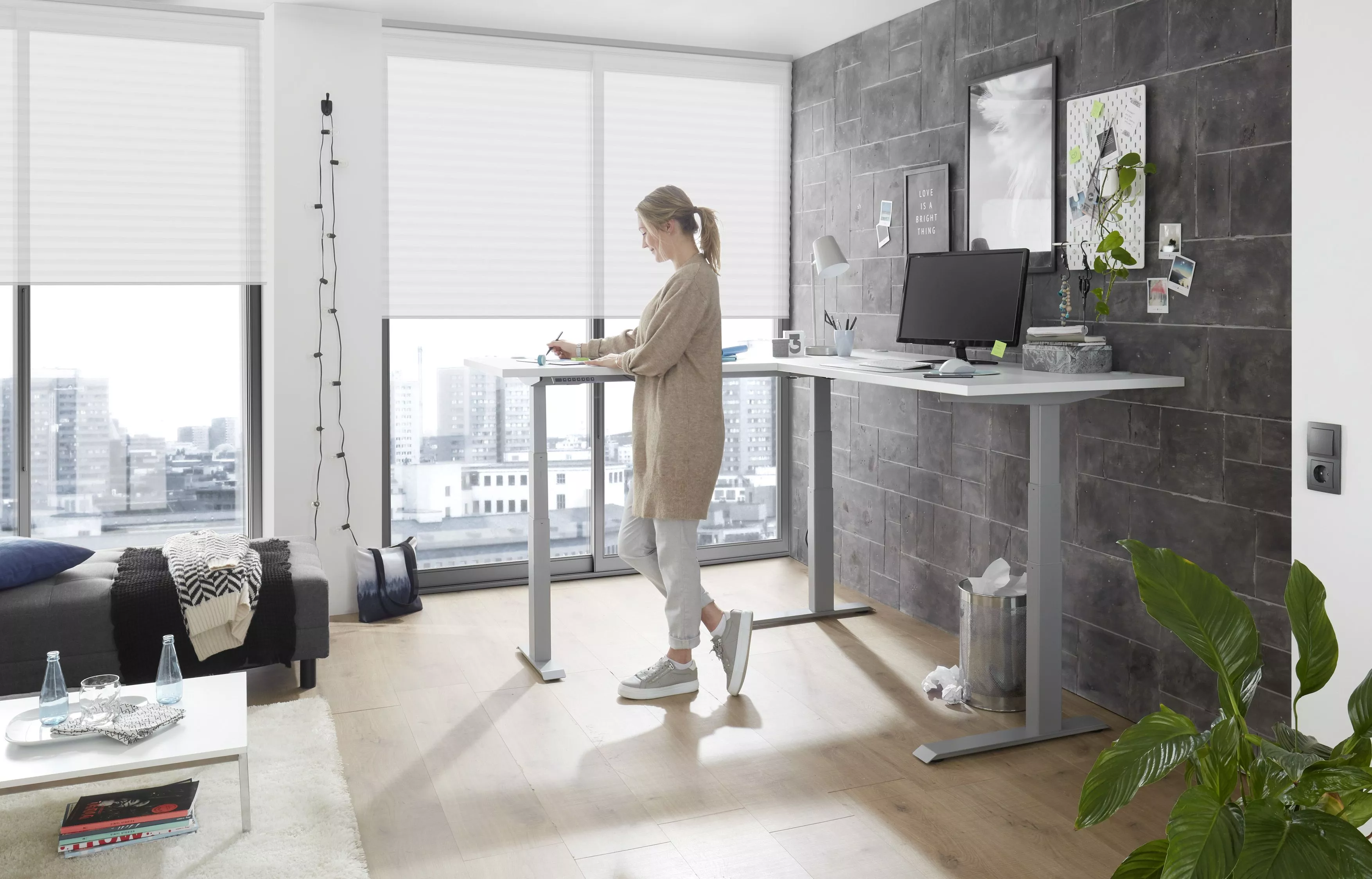 Bureau d'angle assis/debout Tom II
