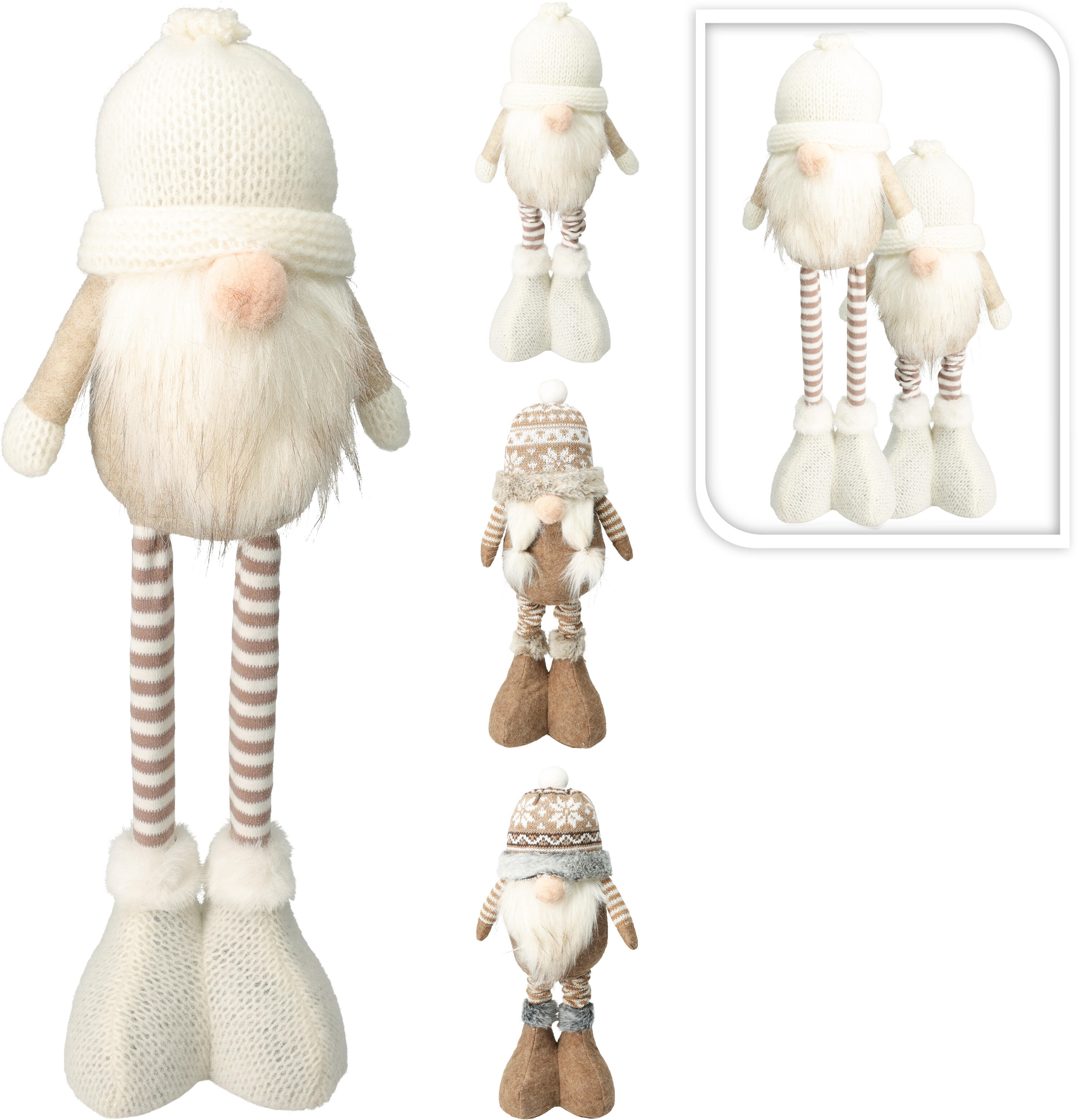 Lutin d'hiver à jambes extensibles CHRISTMAS