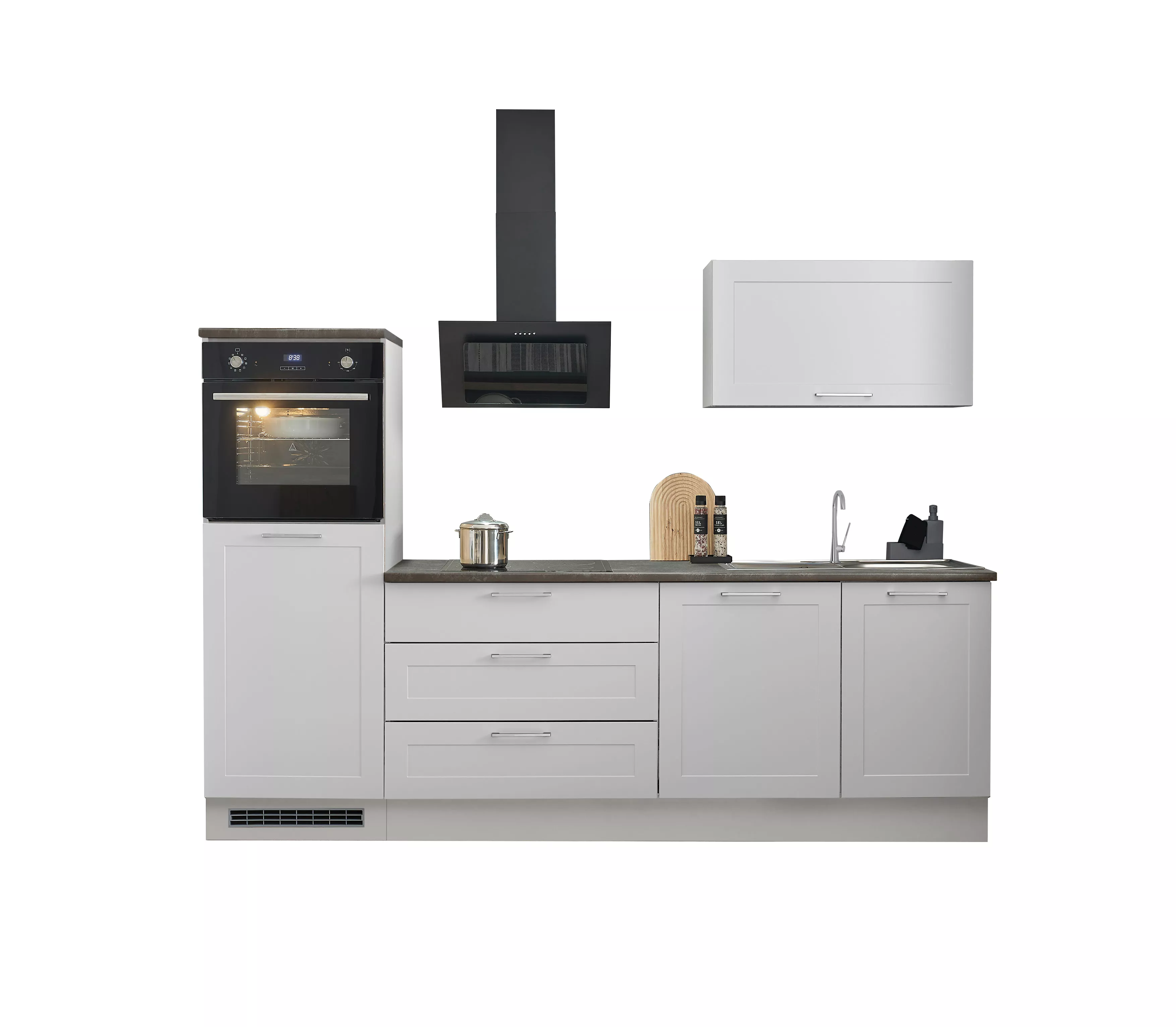 Bloc cuisine avec électroménager HASTINGS (bloc cuisine - meuble colonne) I