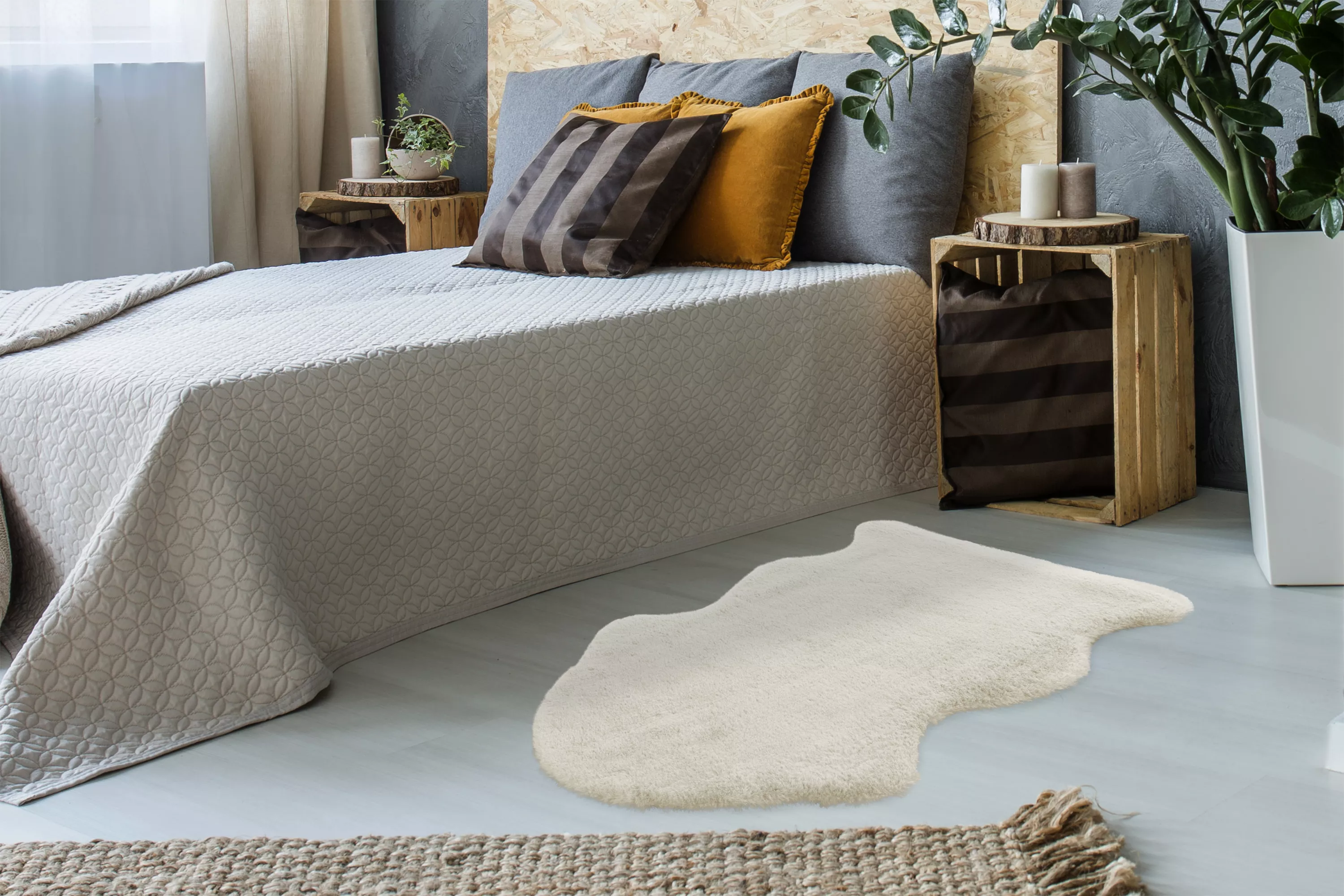 Tapis fourrure synthétique COSY