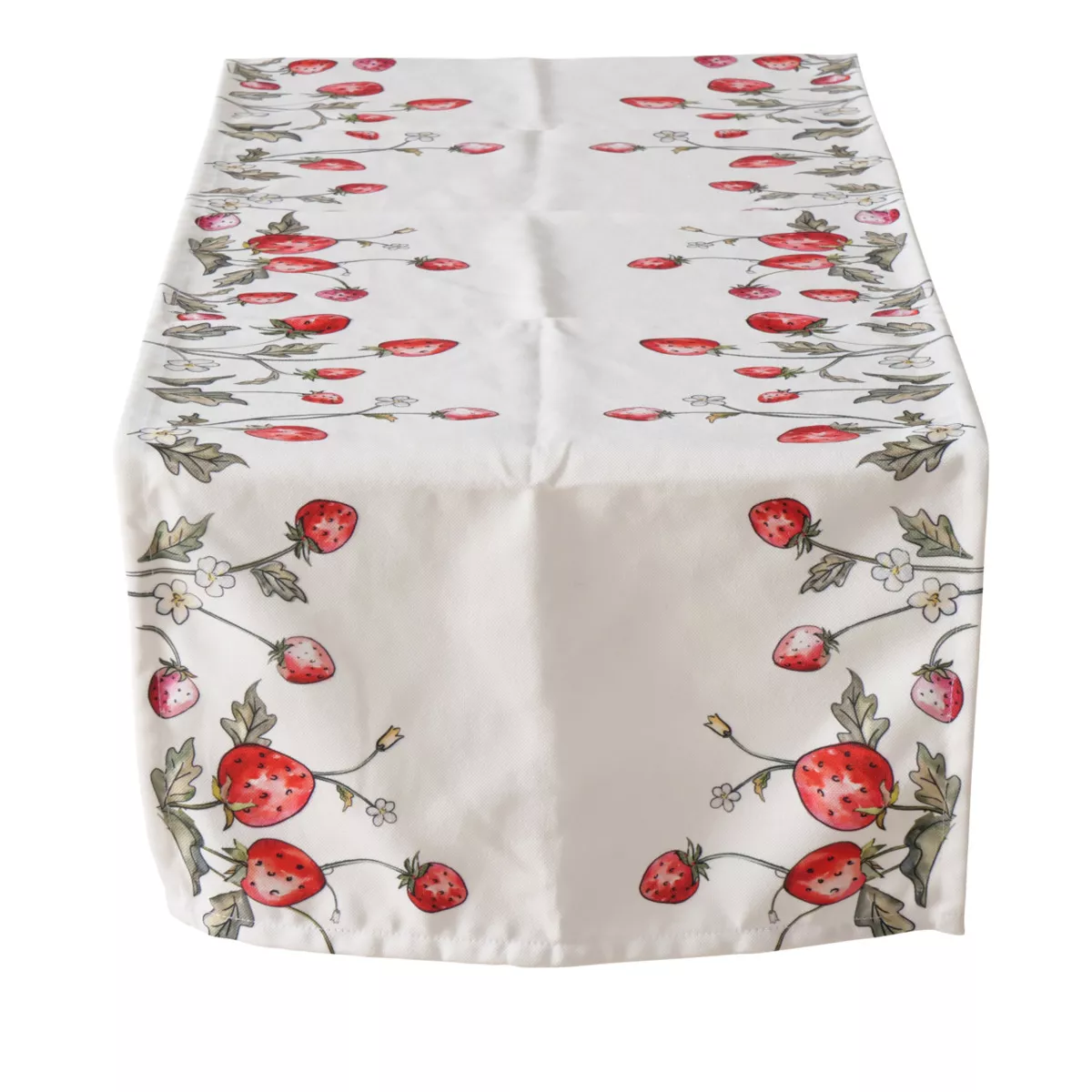 Chemin de table motif fraises EMILY