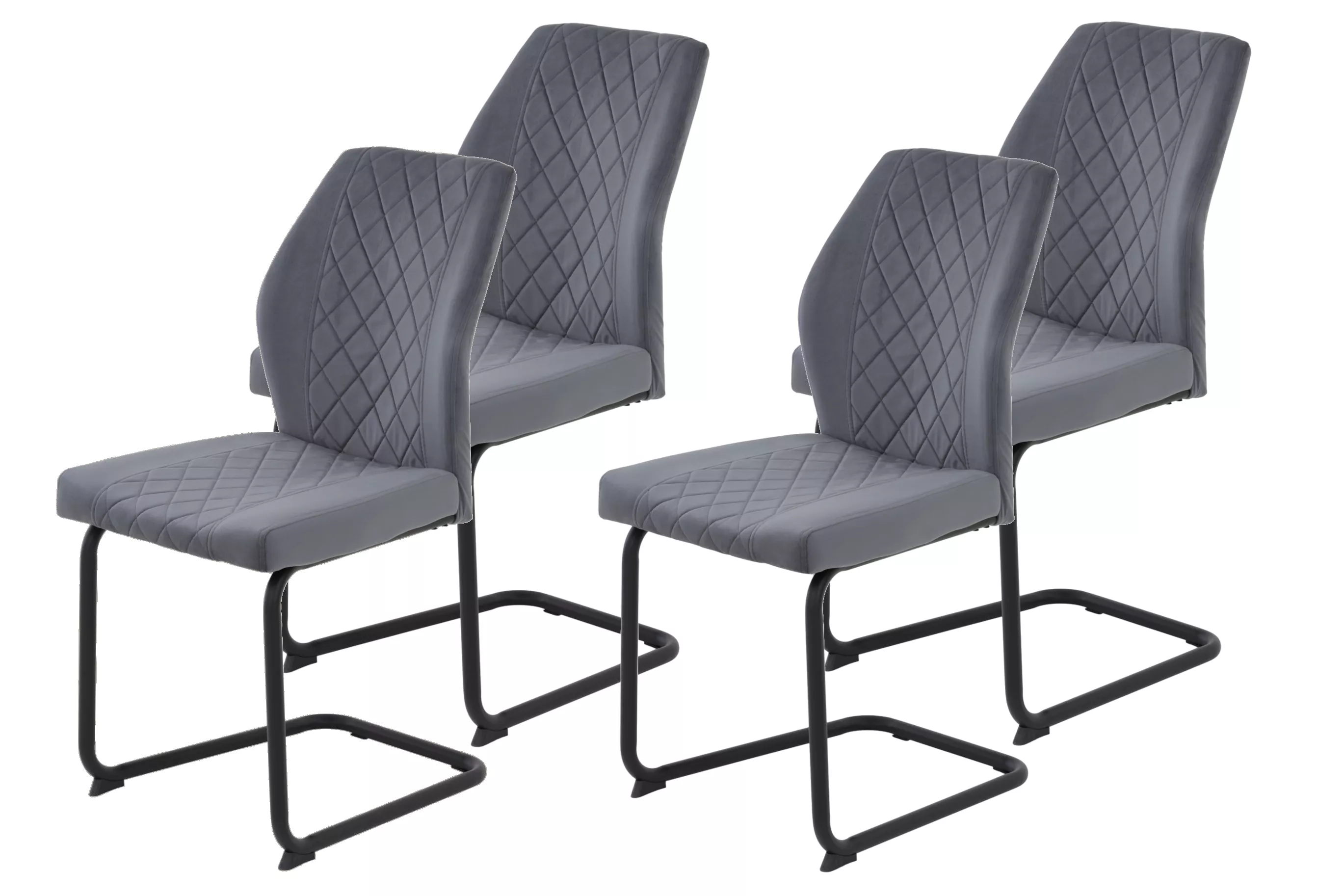 Schwingstühle 4er-Set OSLO S