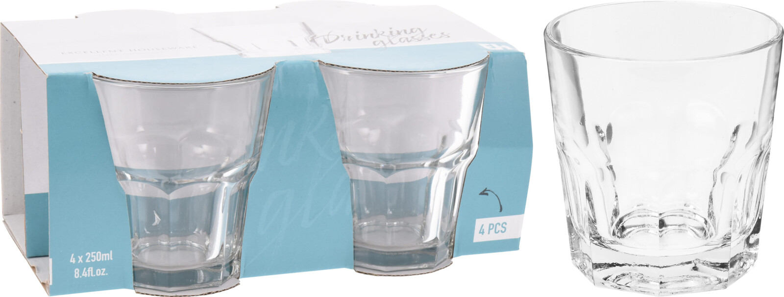 Lot de 4 verres KITCHEN