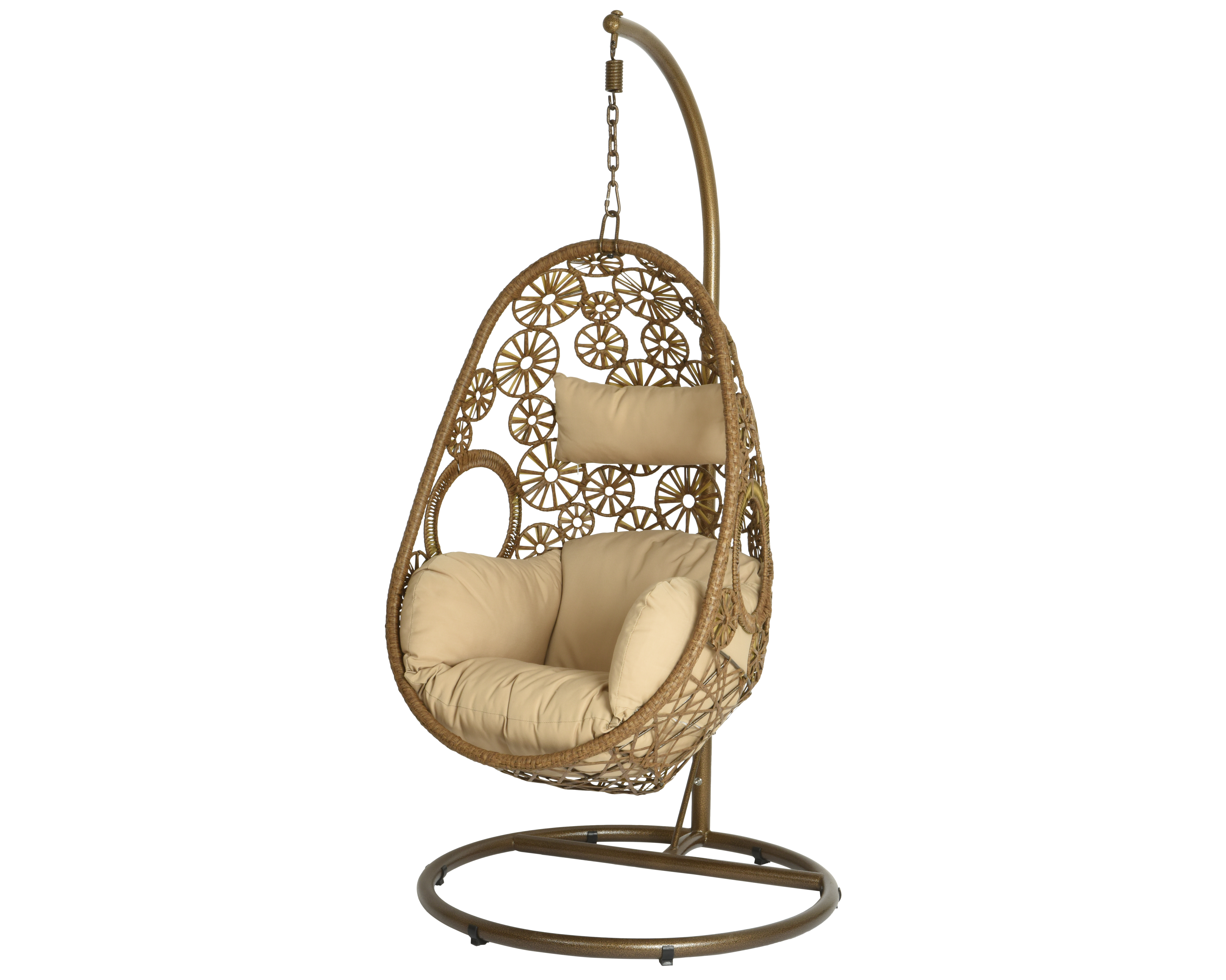 Fauteuil suspendu ton naturel RHODES