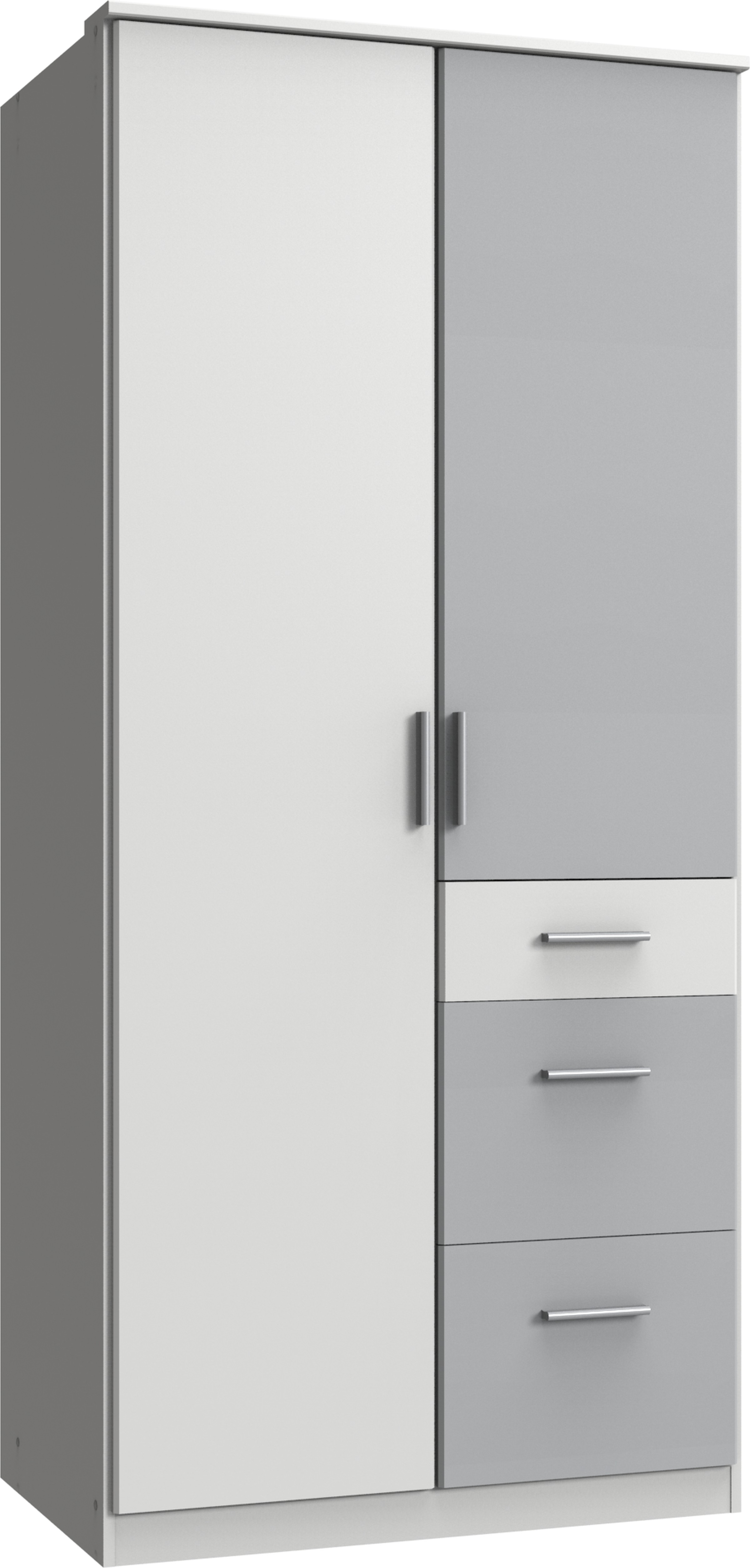 Armoire à portes battantes JOKER ton blanc gris clair 5246833