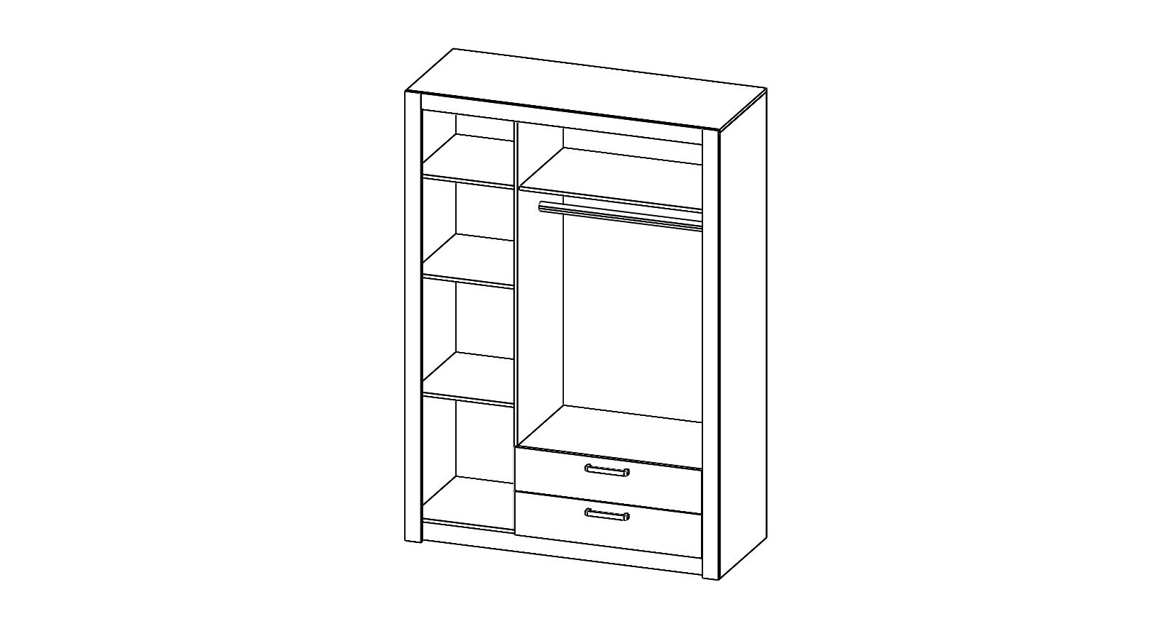 Armoire à vêtements TIMO