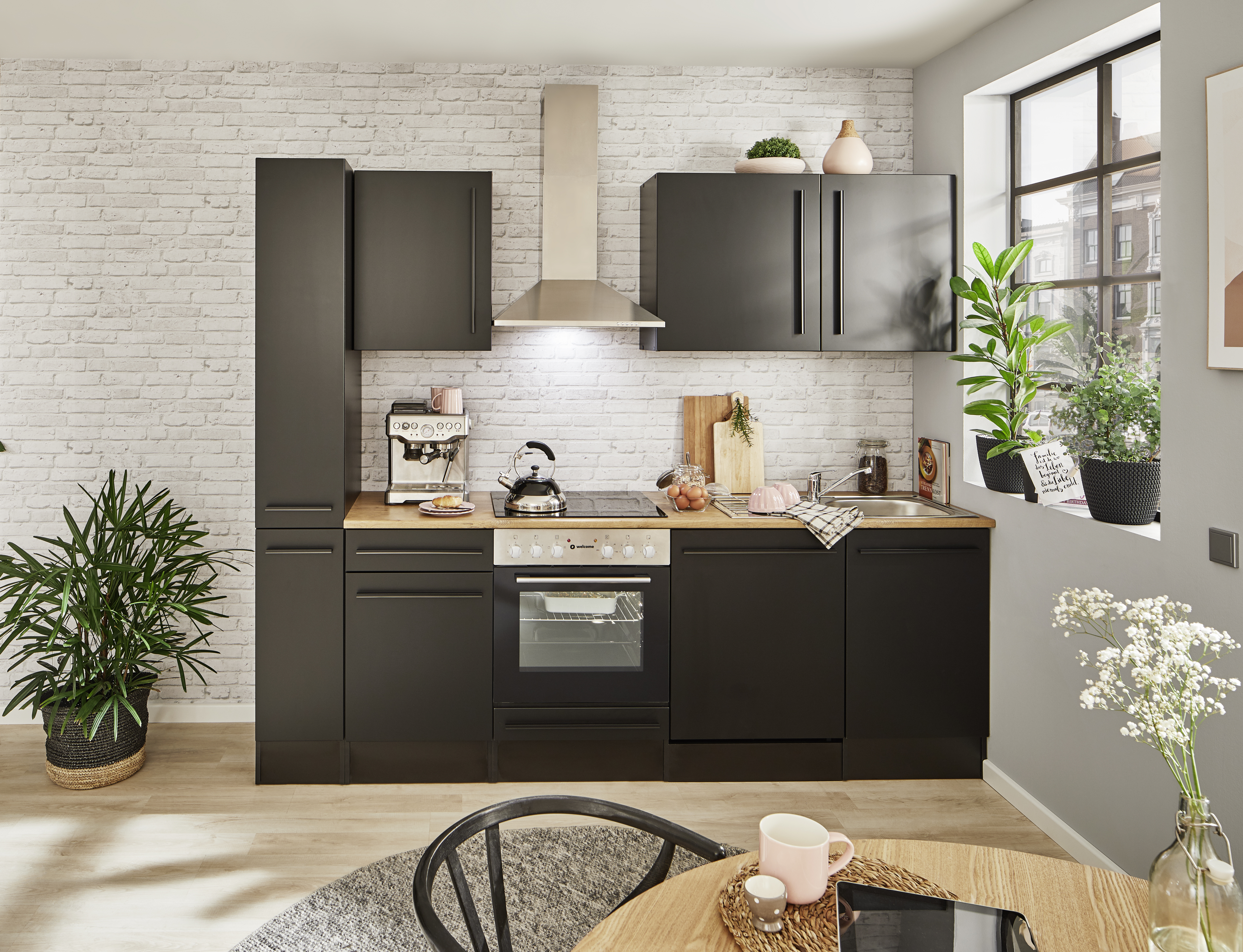 Bloc cuisine avec électroménager JAZZ 8 (bloc cuisine - armoire coulissante) II