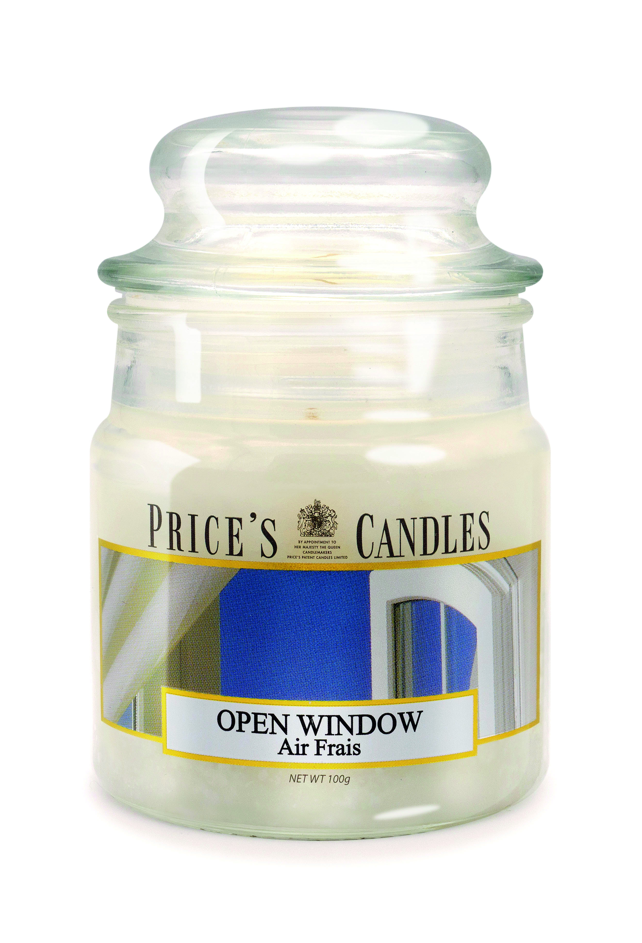 Bougie parfumée dans pot en verre avec couvercle Air frais PRICES Bougie parfumée dans pot en verre avec couvercle Air frais PRICES