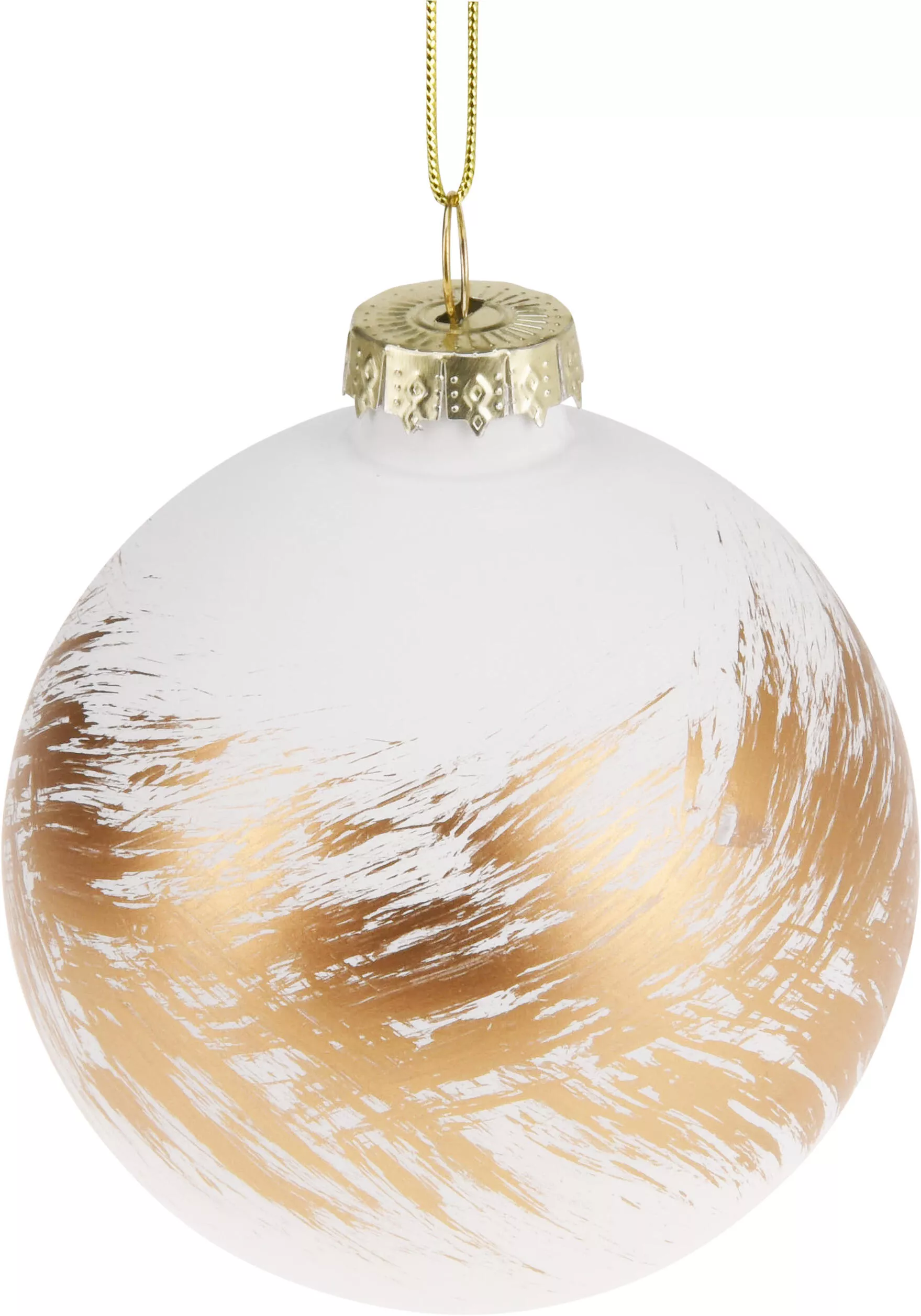 Boule de Noël blanc/or CHRISTMAS