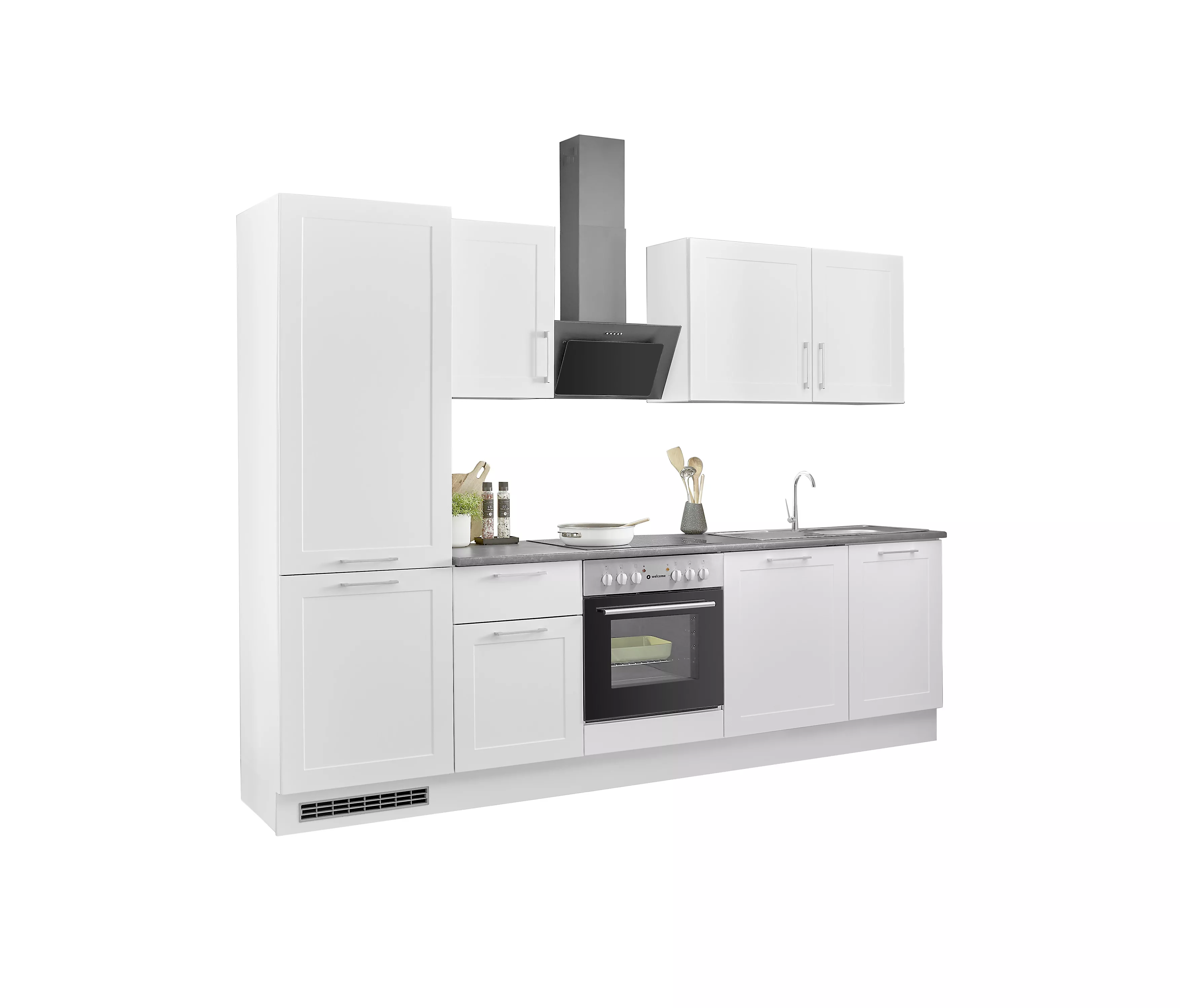 Bloc cuisine avec électroménager HASTINGS (bloc cuisine - réfrigérateur) I