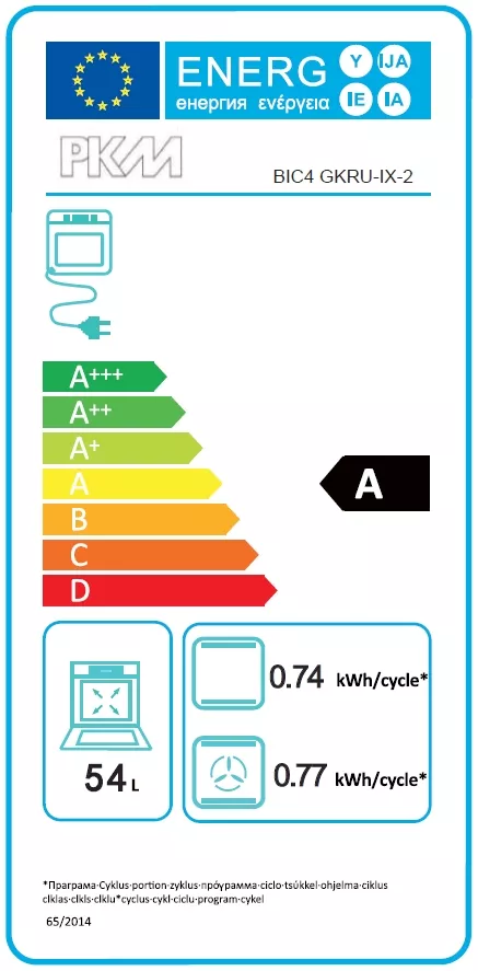 Ensemble four encastrable et plaque vitrocéramique BIC4 GKRU-IX-2