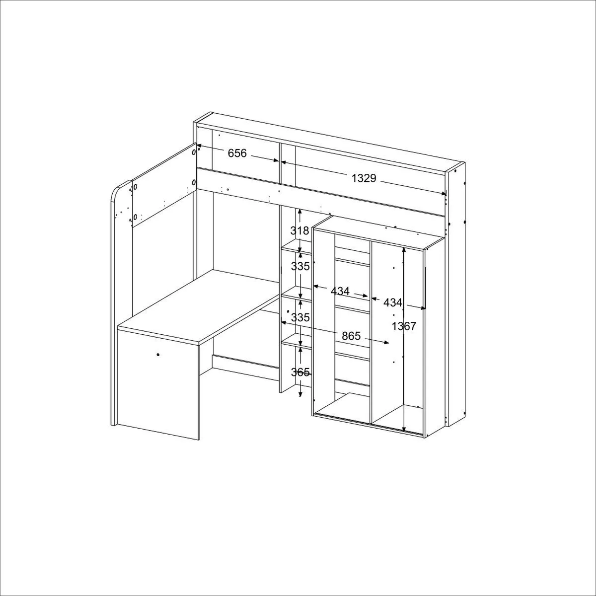 Lit mezzanine HIGHER 1a