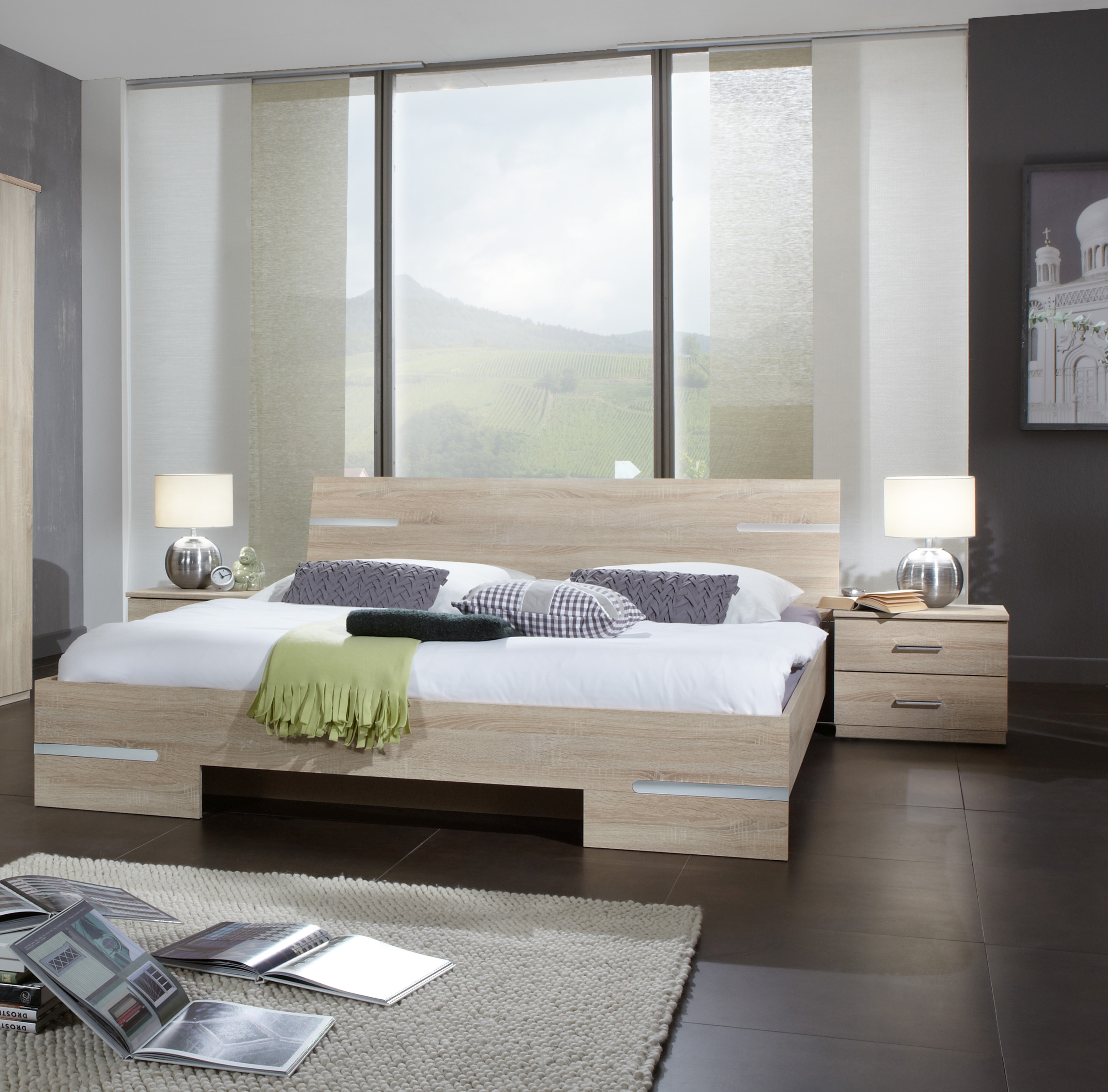 Lit avec chevets ANNA Lit avec chevets ANNA