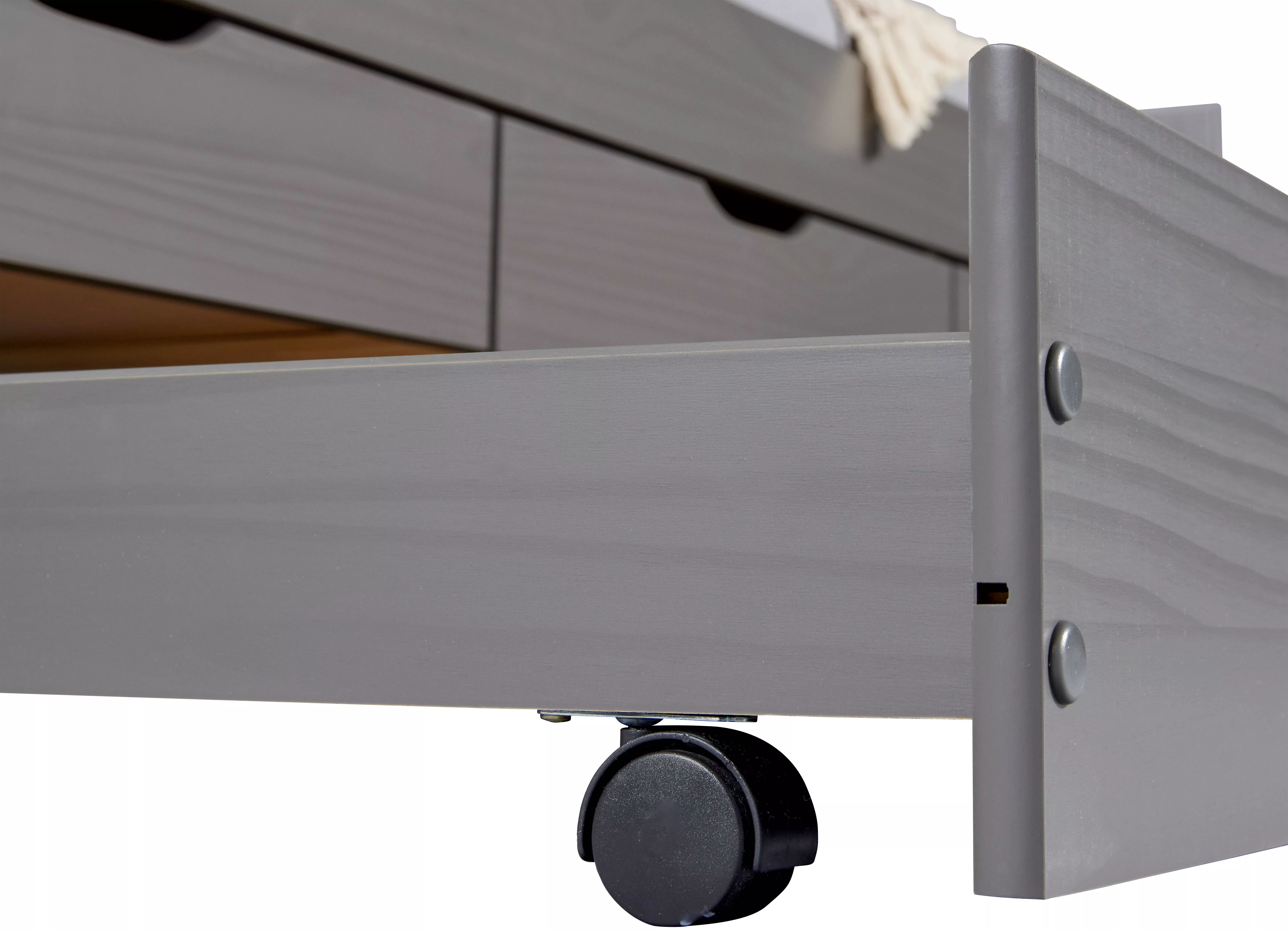 Lit gigogne avec rangement 90 x 200 cm LENA
