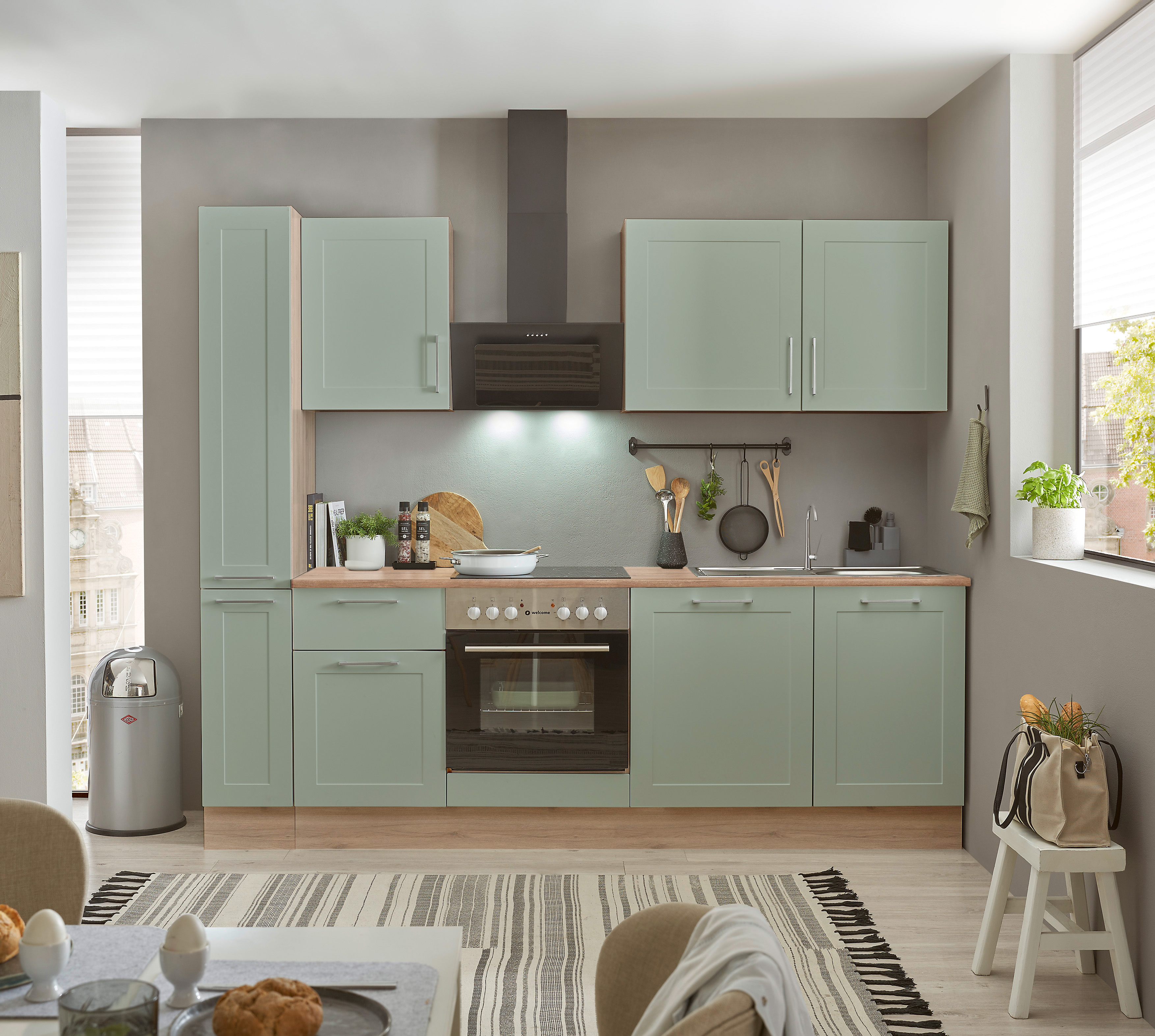 Bloc cuisine avec électroménager HASTINGS (bloc cuisine - armoire coulissante) II
