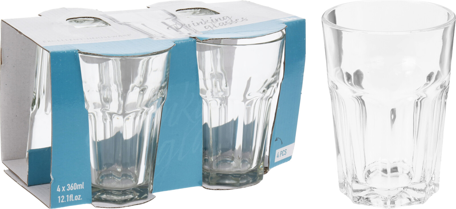 Paquet De 4 Verres À Whisky De Montagne, Tasse De Glacier En Verre De 5,74 Oz, Verres À Roches