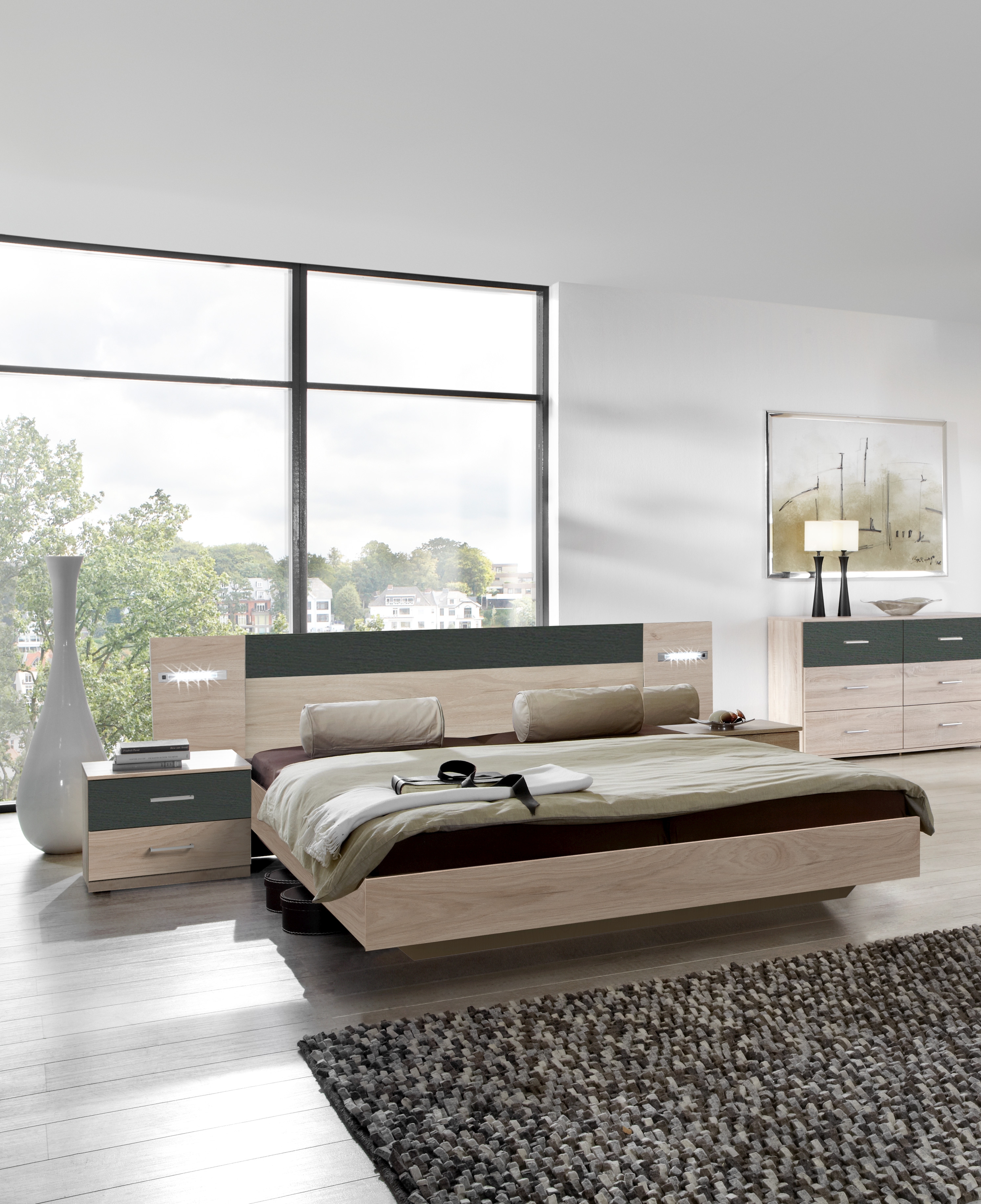 Lit avec chevets ANGIE Lit avec chevets ANGIE