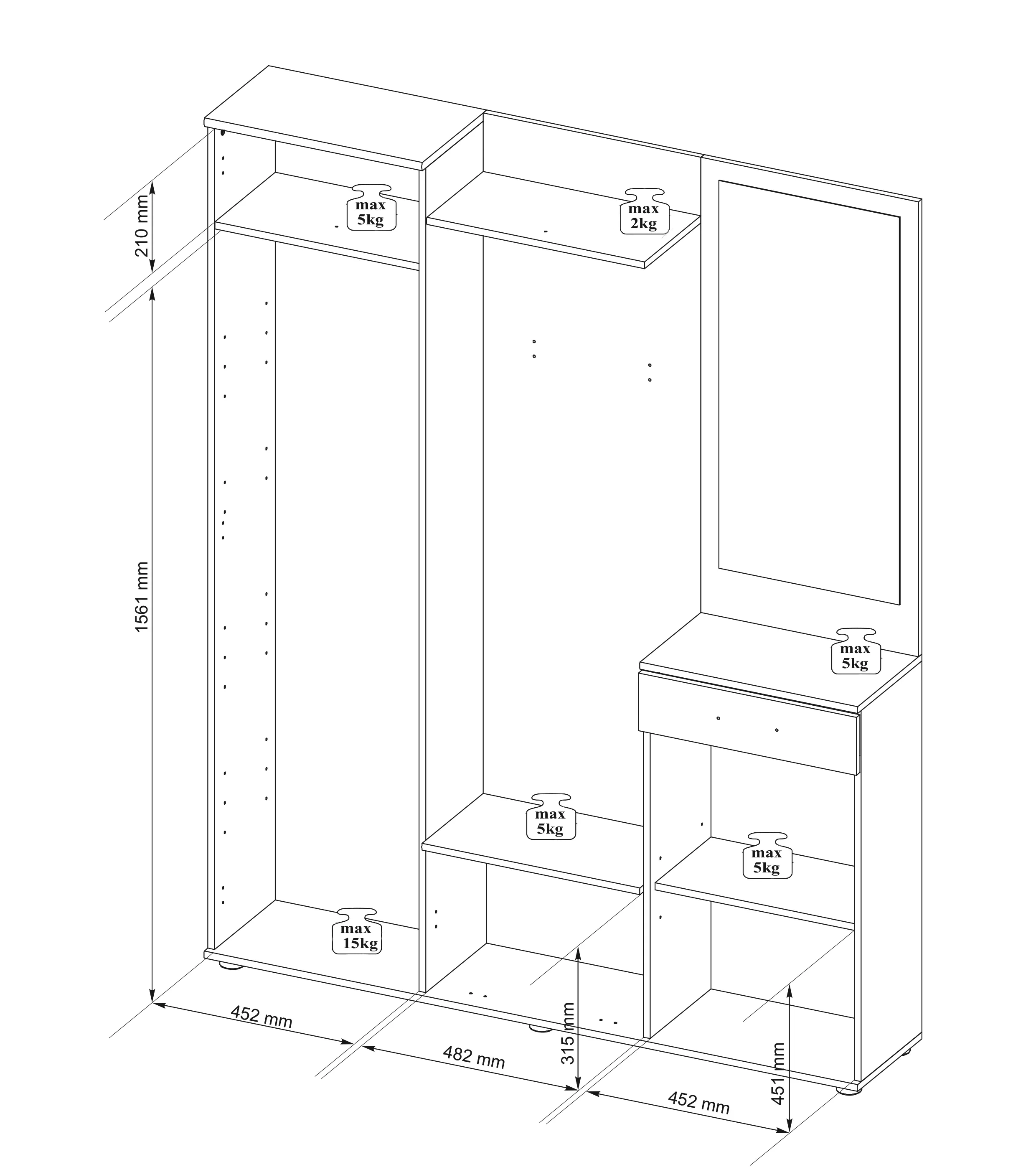Vestiaire compact BERN