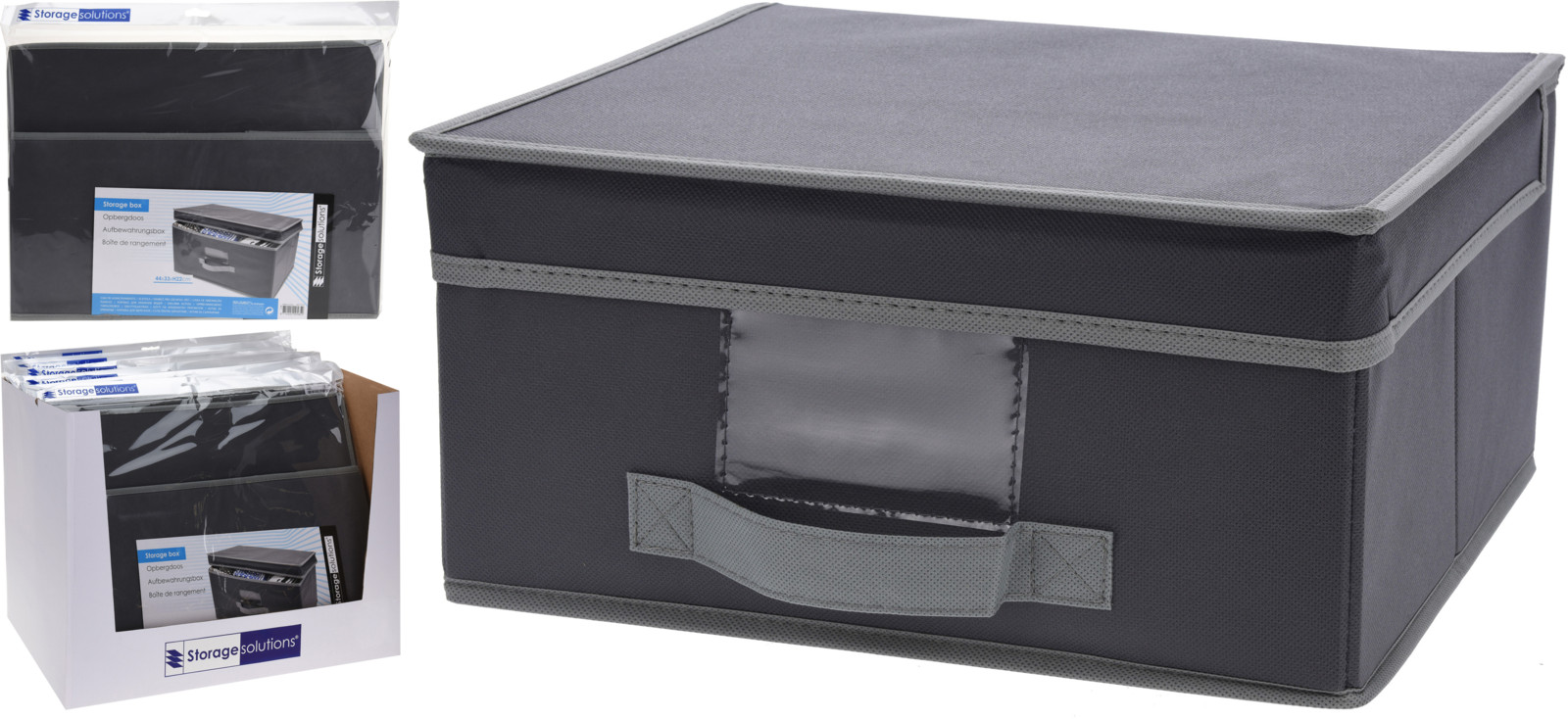 Boîte de rangement anthracite Boîte de rangement anthracite