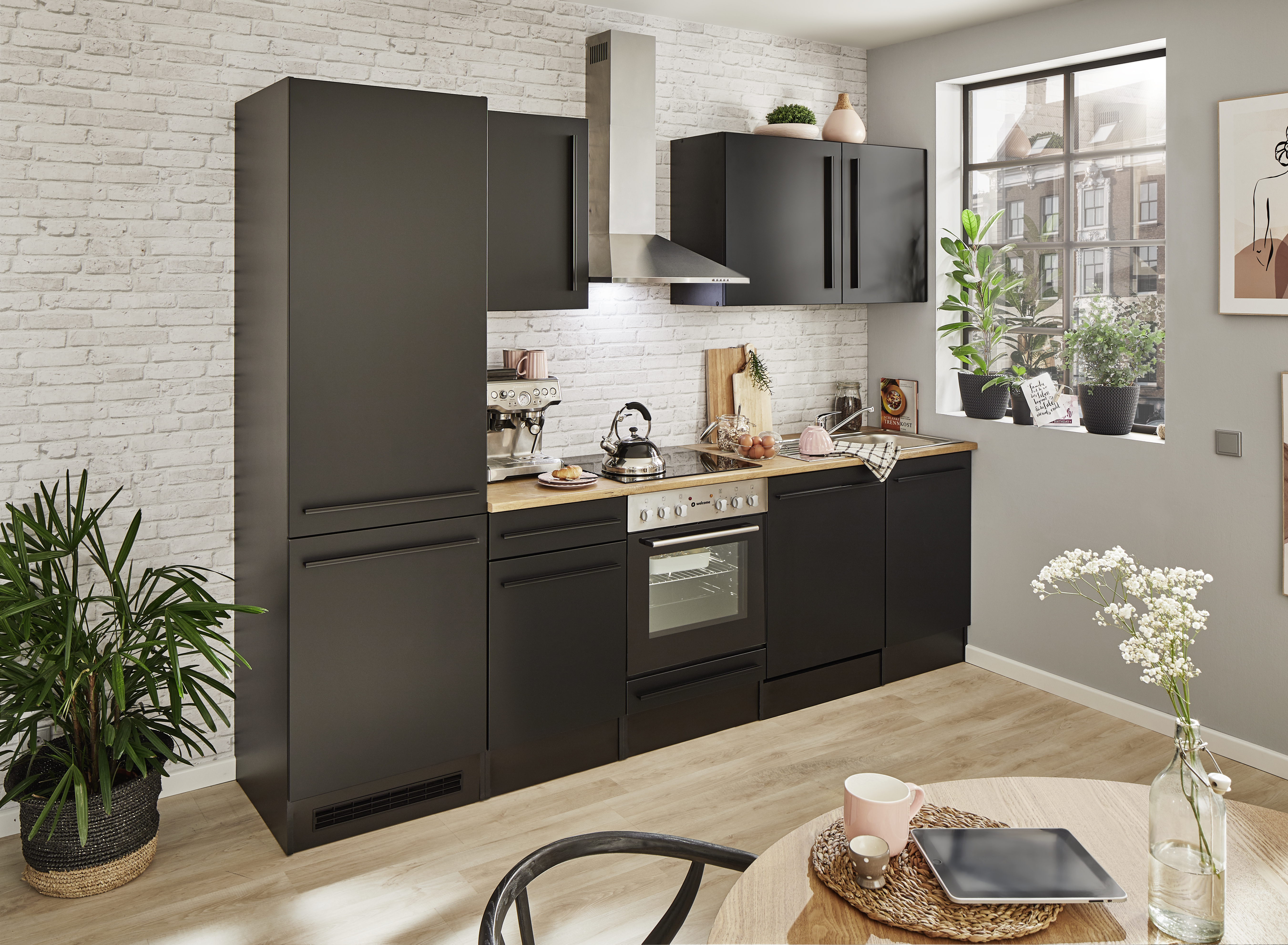 Bloc cuisine avec électroménager JAZZ 8 (bloc cuisine-réfrigérateur) II