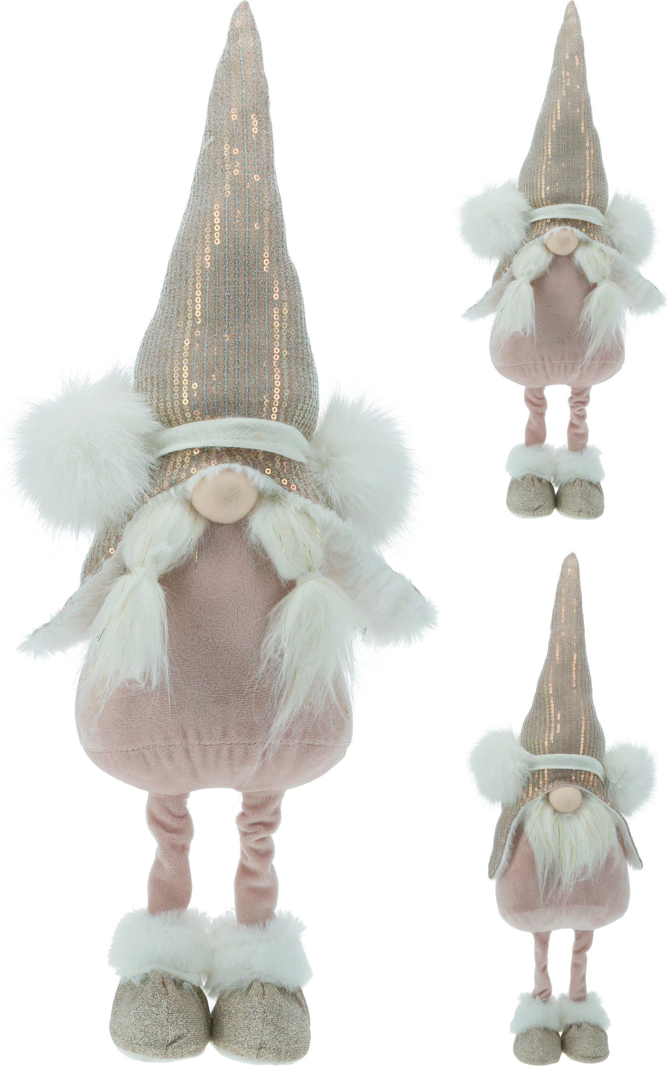 Lutin avec bonnet à paillettes CHRISTMAS Lutin avec bonnet à paillettes CHRISTMAS