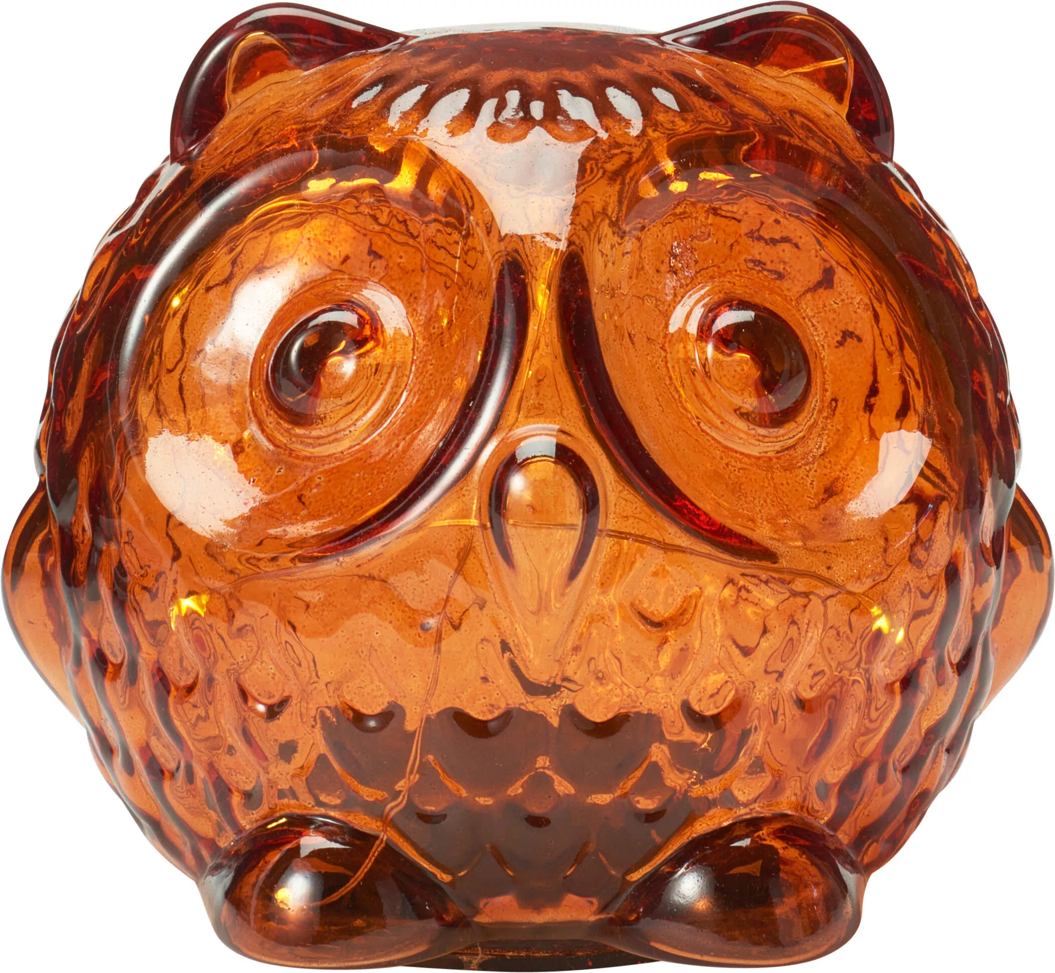 Hibou en verre avec LED HERBST Hibou en verre avec LED HERBST