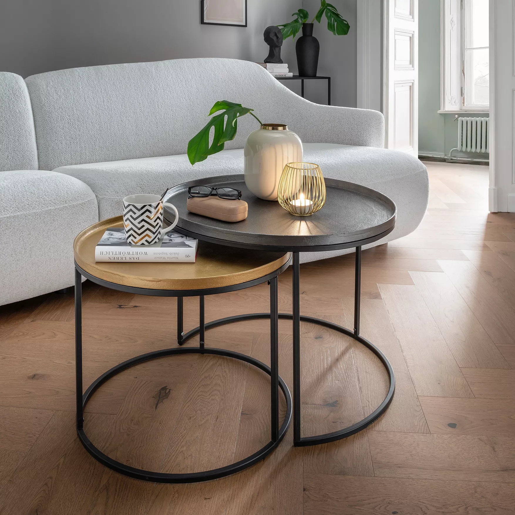 Lot de 2 tables basses COLIN