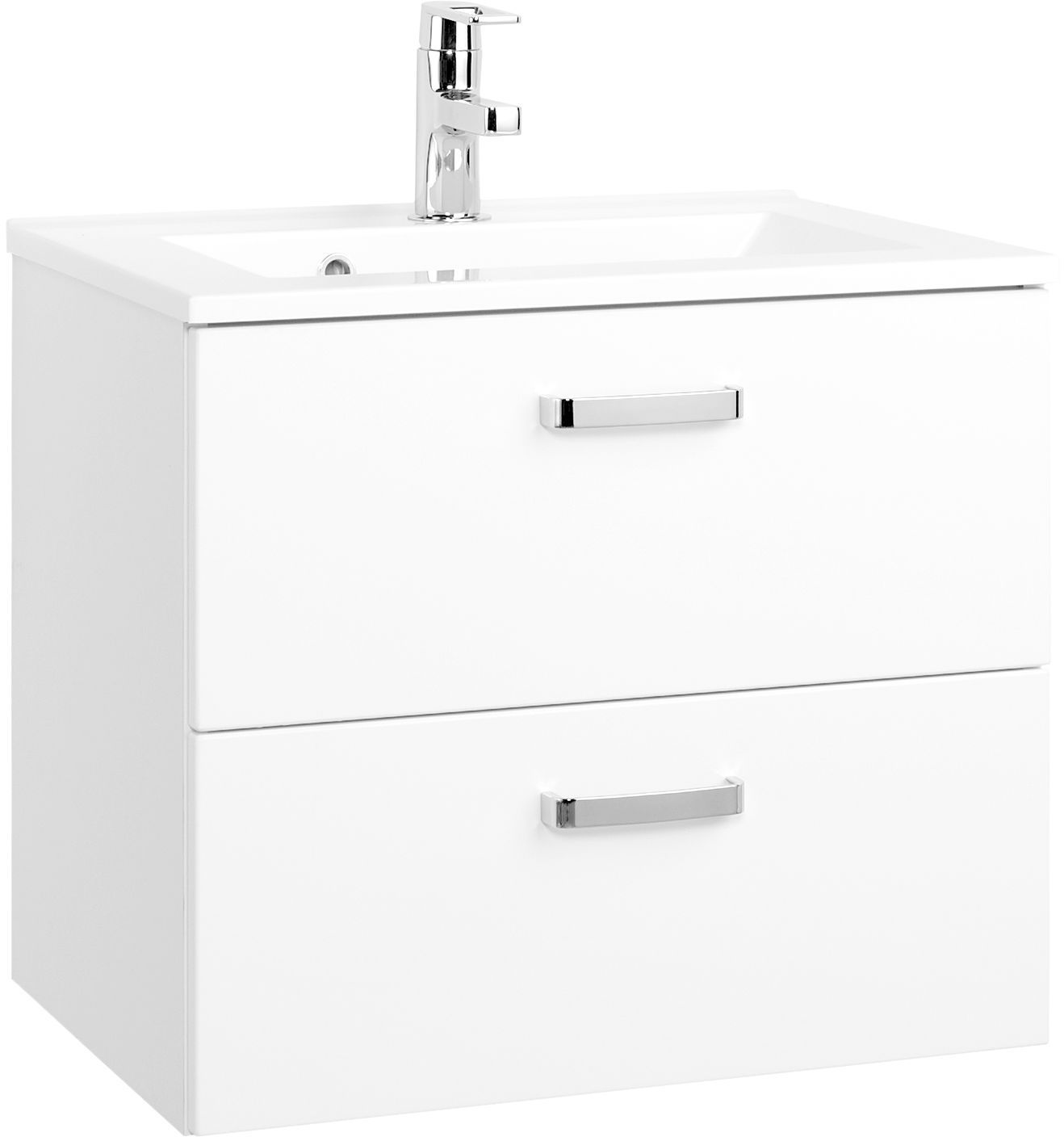 Meuble sous vasque 60 avec vasque en fonte minérale BOLOGNA Meuble sous vasque 60 avec vasque en fonte minérale BOLOGNA