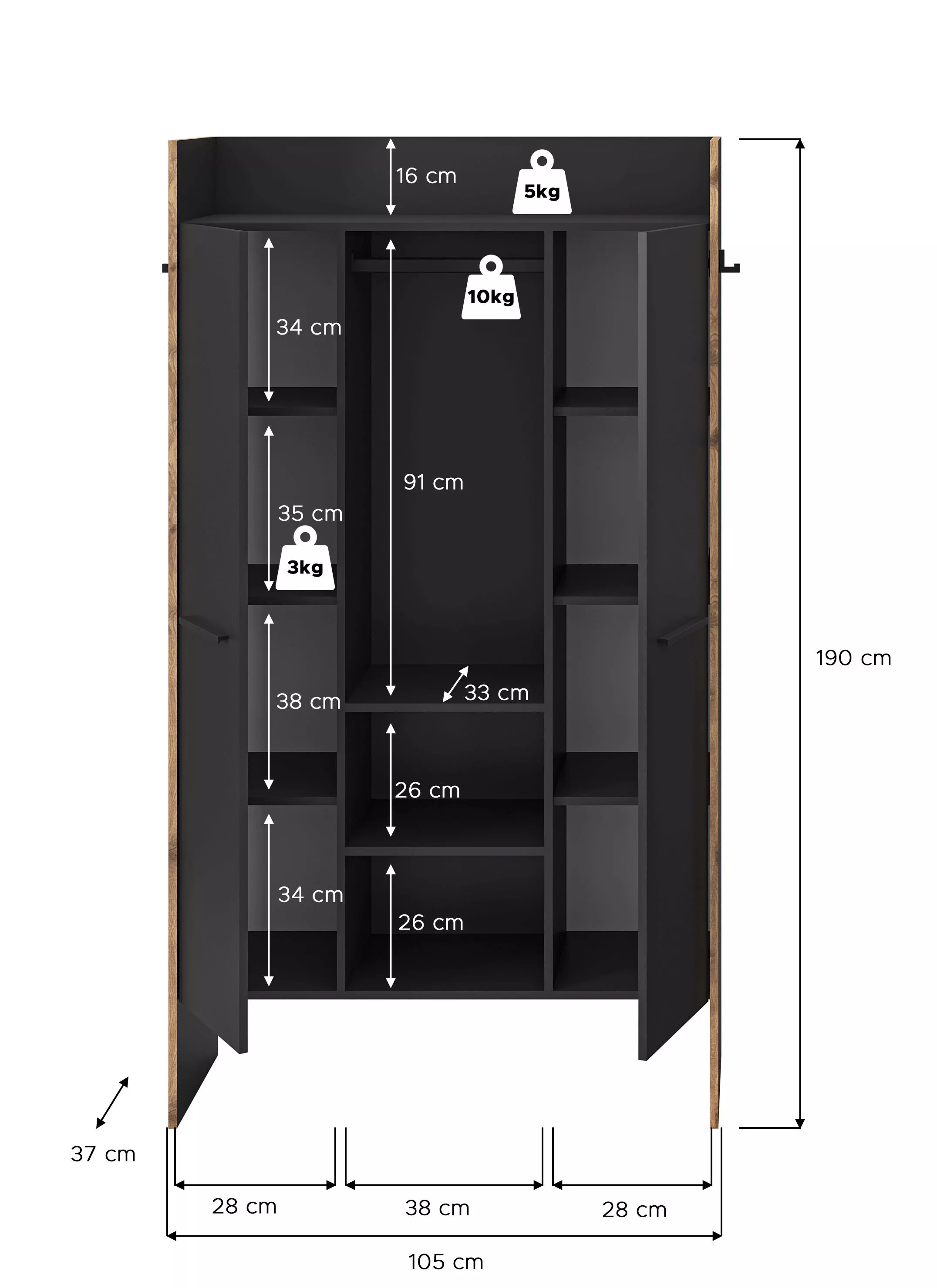 Garderobenschrank BUENO