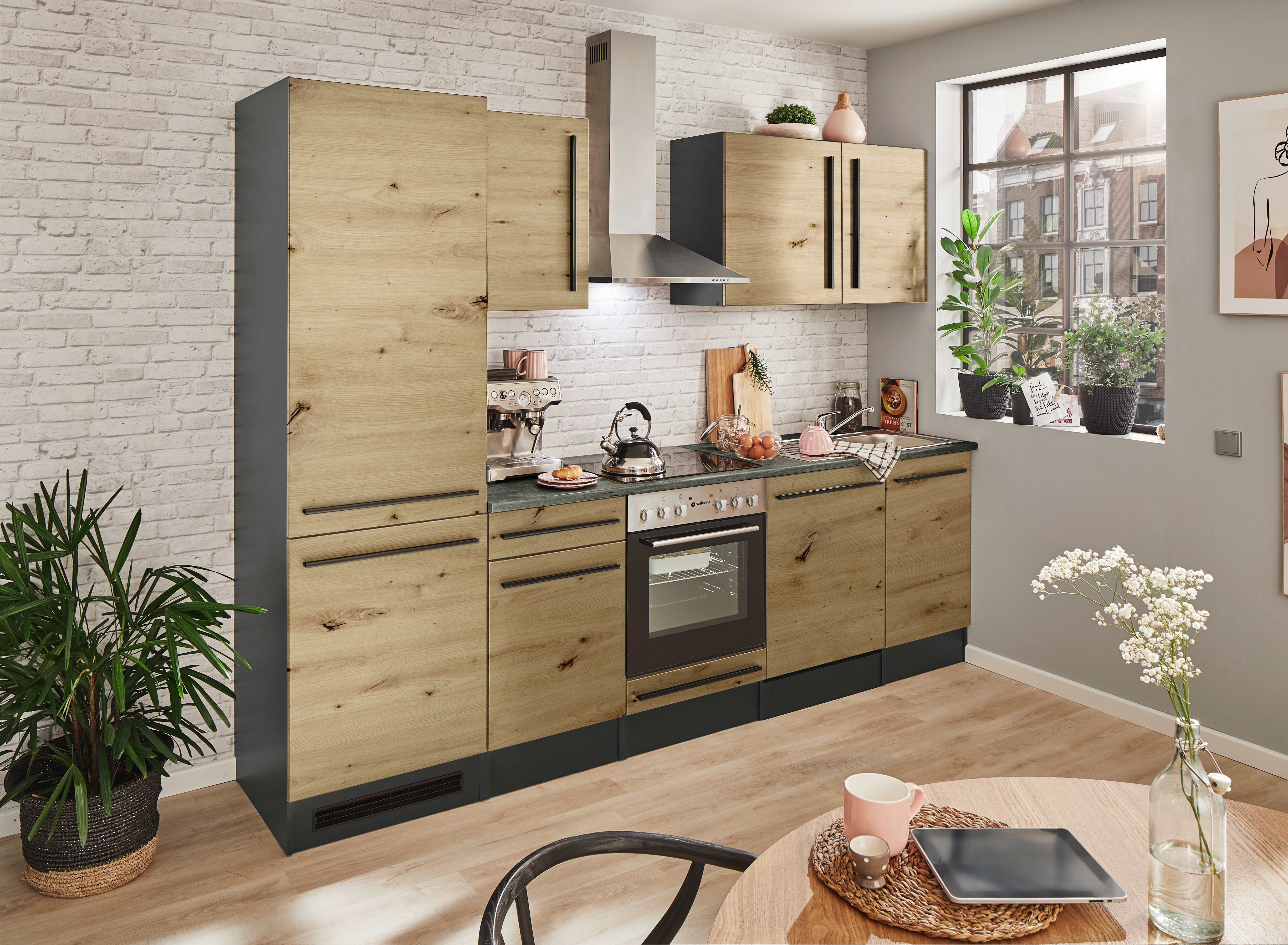 Bloc cuisine avec électroménager JAZZ 8 (bloc cuisine - réfrigérateur) III