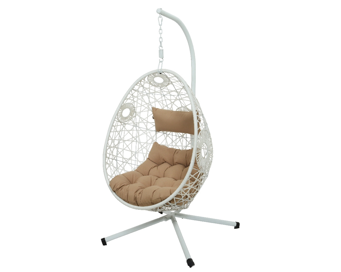 Fauteuil suspendu ton blanc FIGARI