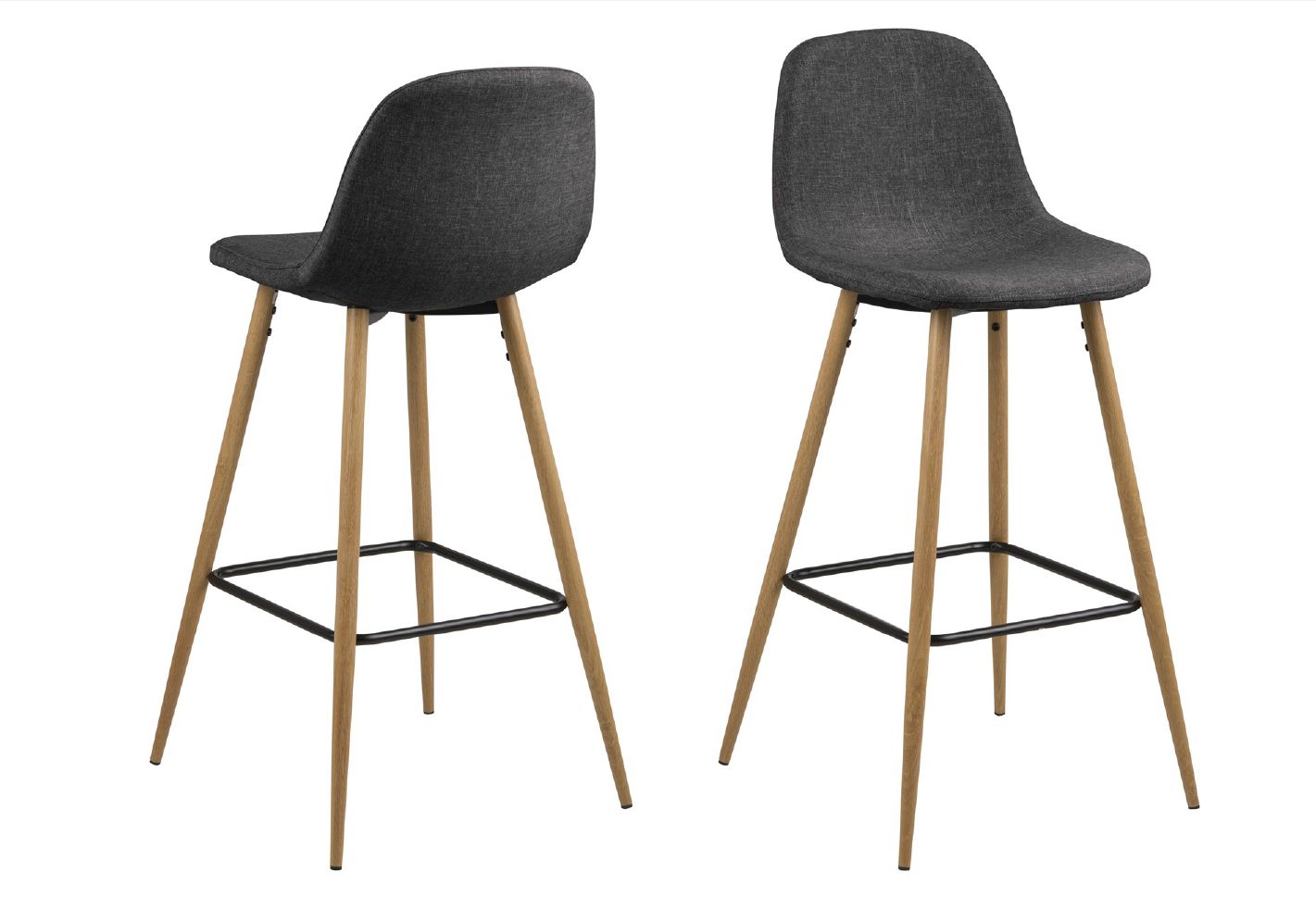 Lot de 2 tabourets de bar WILMA