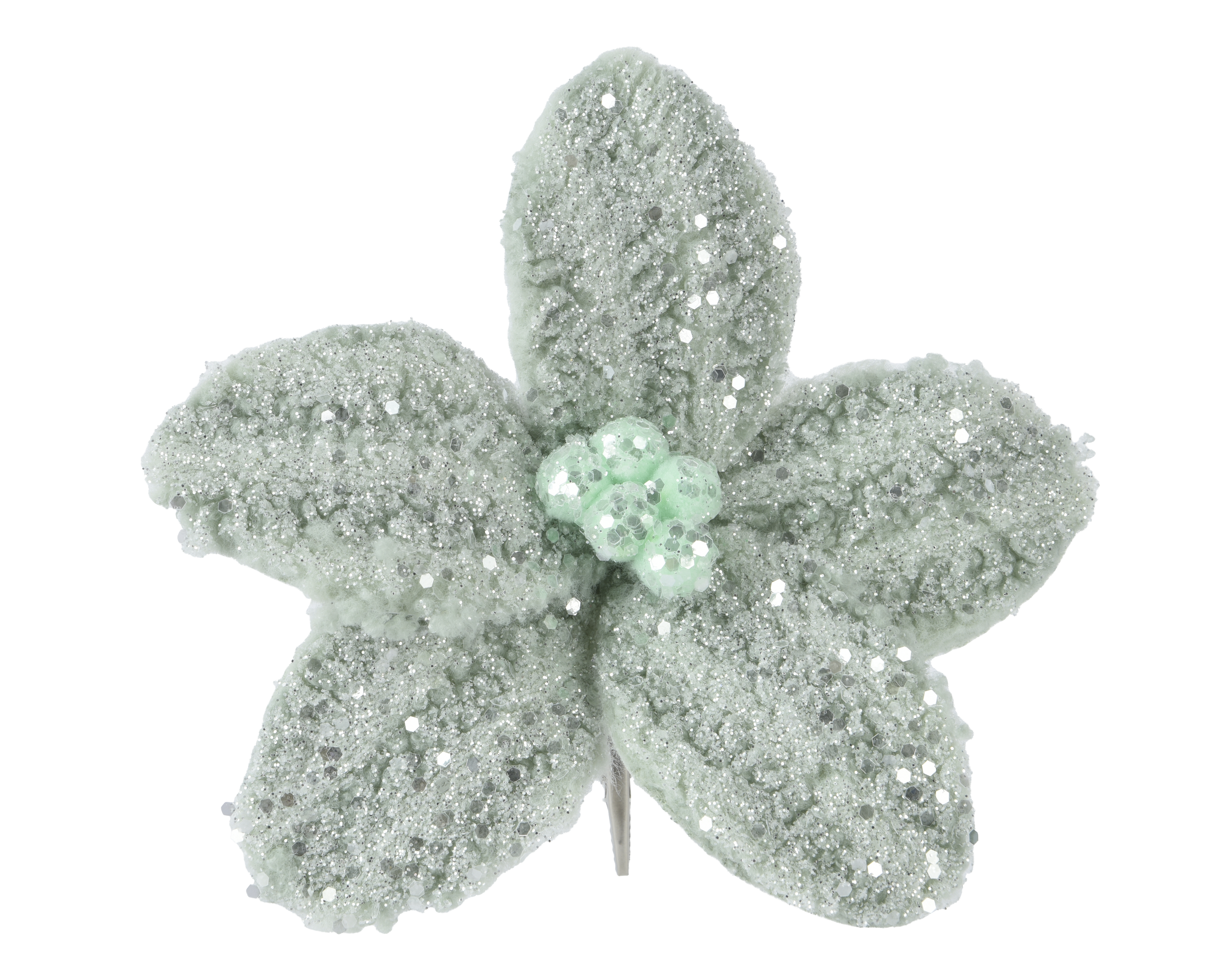 Fleur pailletée à clipser DEKO