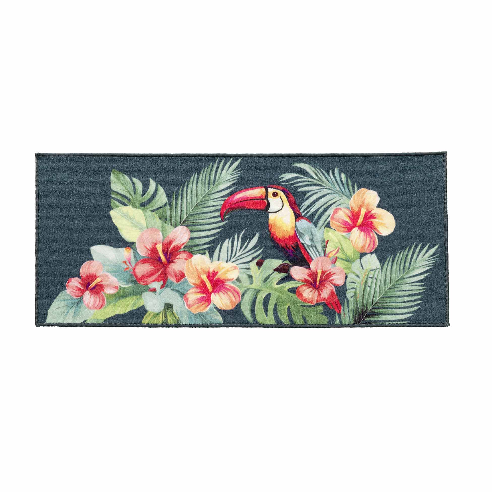 Tapis anti-salissures toucan 50x120cm MOOREA