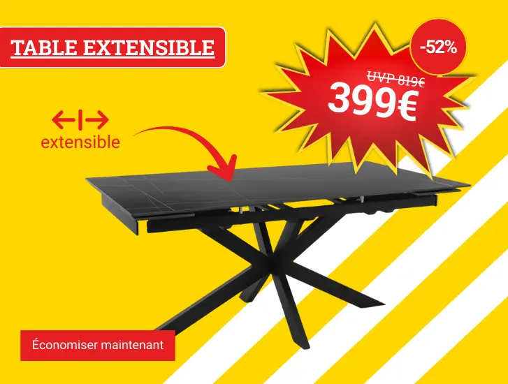 Prix MEGA ! Table à rallonges - à découvrir ici>