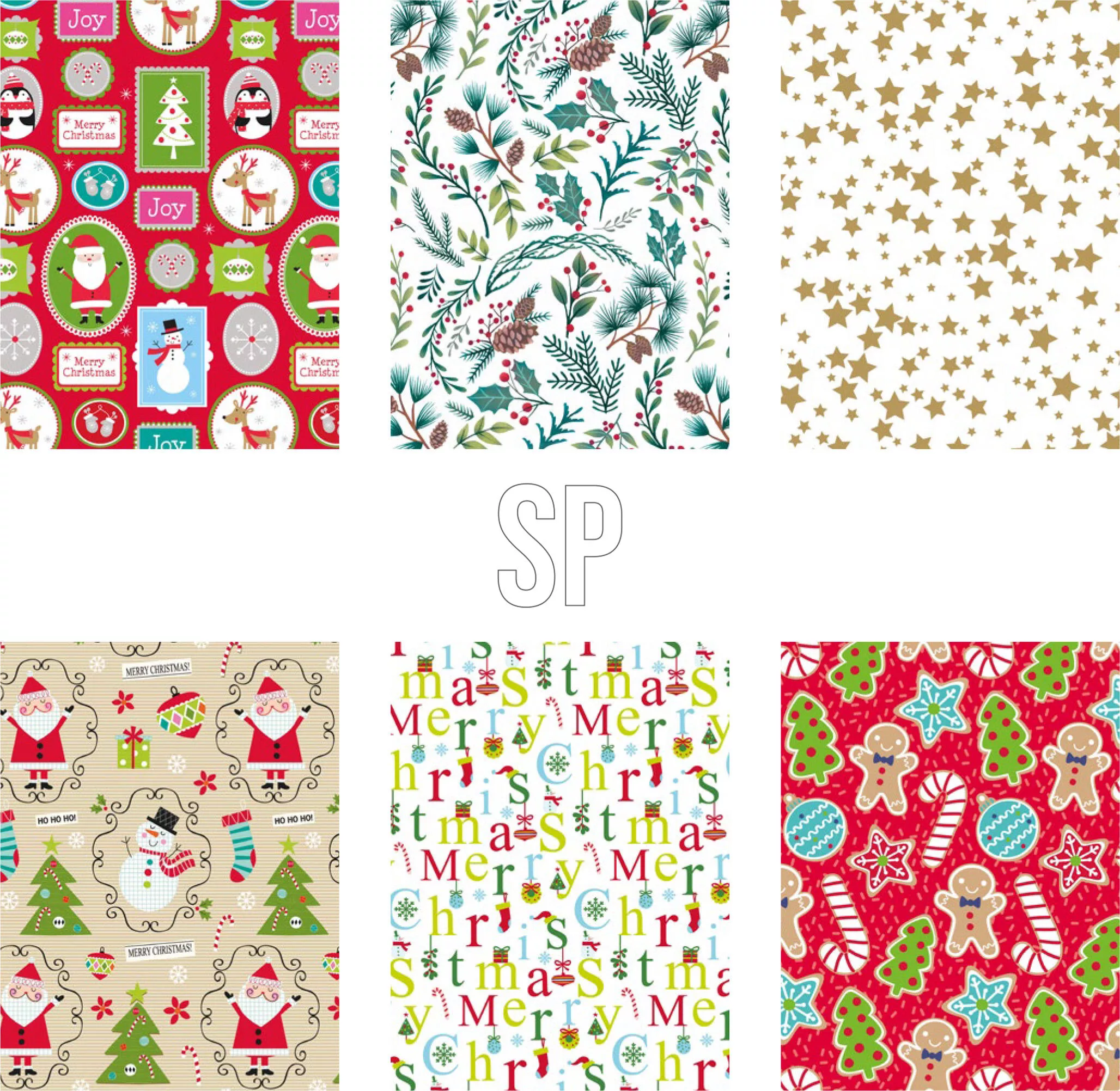 Rouleau de papier cadeau CHRISTMAS
