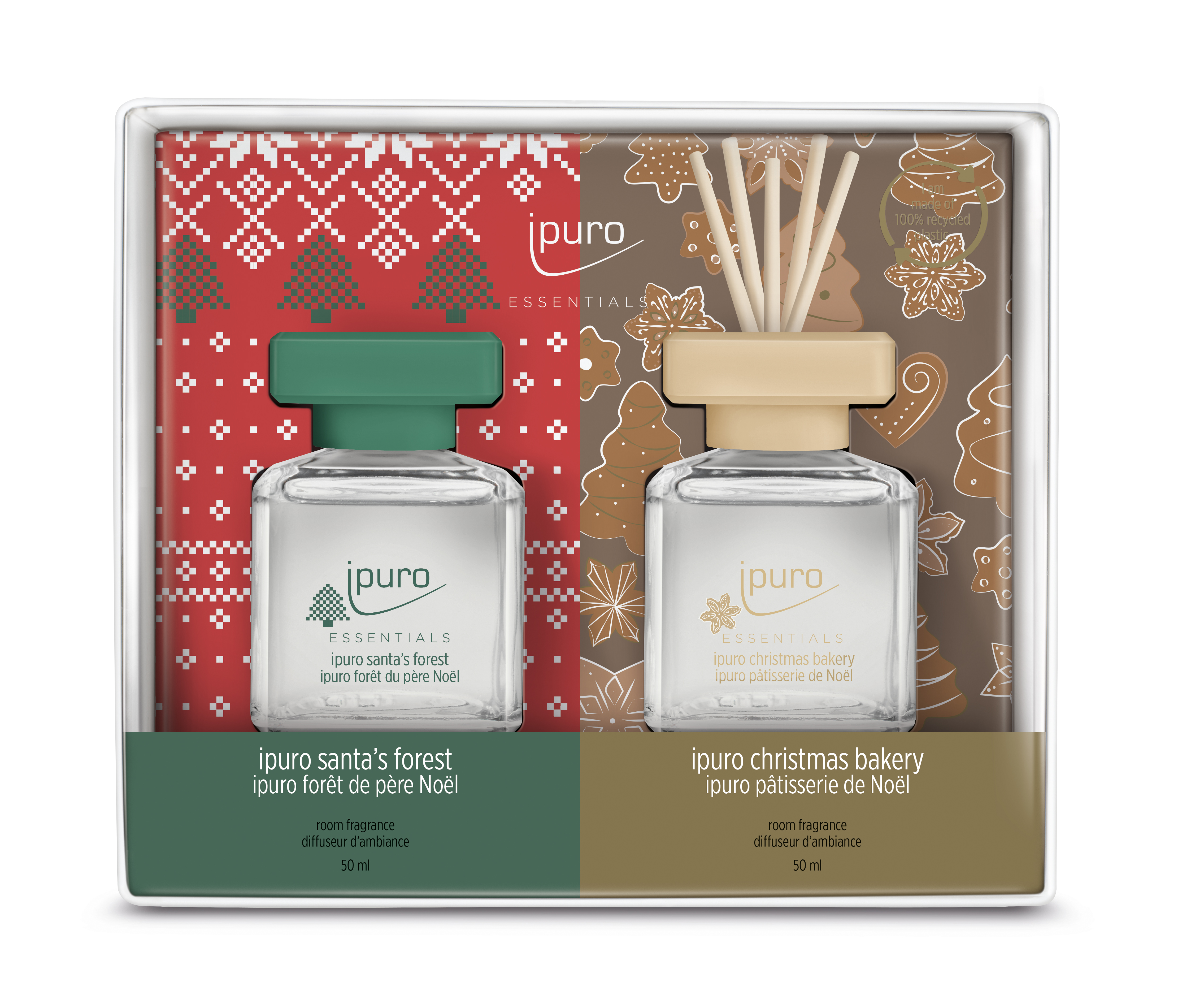 Lot de parfums d'ambiance 2x50ml CHRISTMAS BAKERY-SANTA`S FOREST
