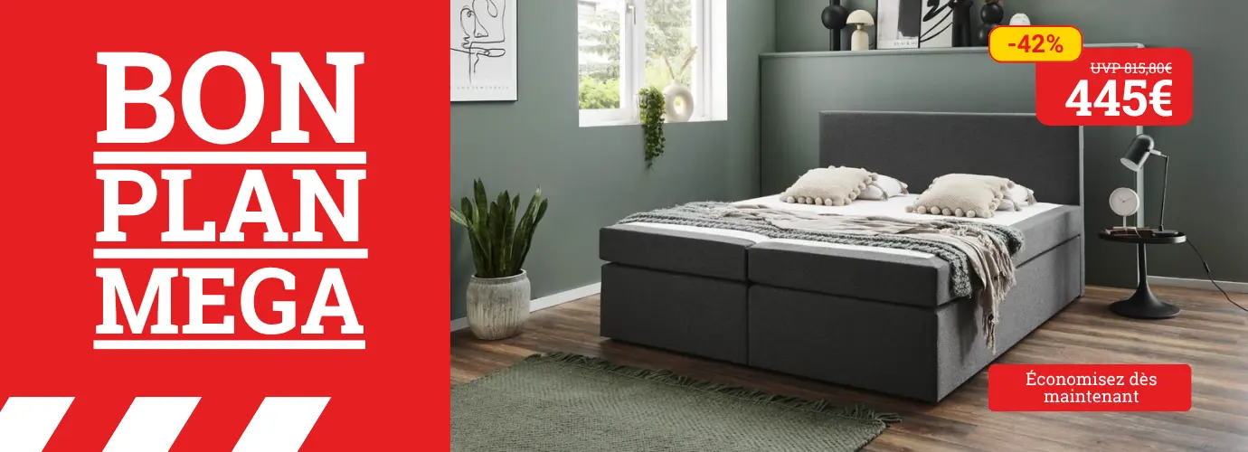 Une super astuce pour faire des économies ! Lit à sommier tapissier BX890 ASPEN