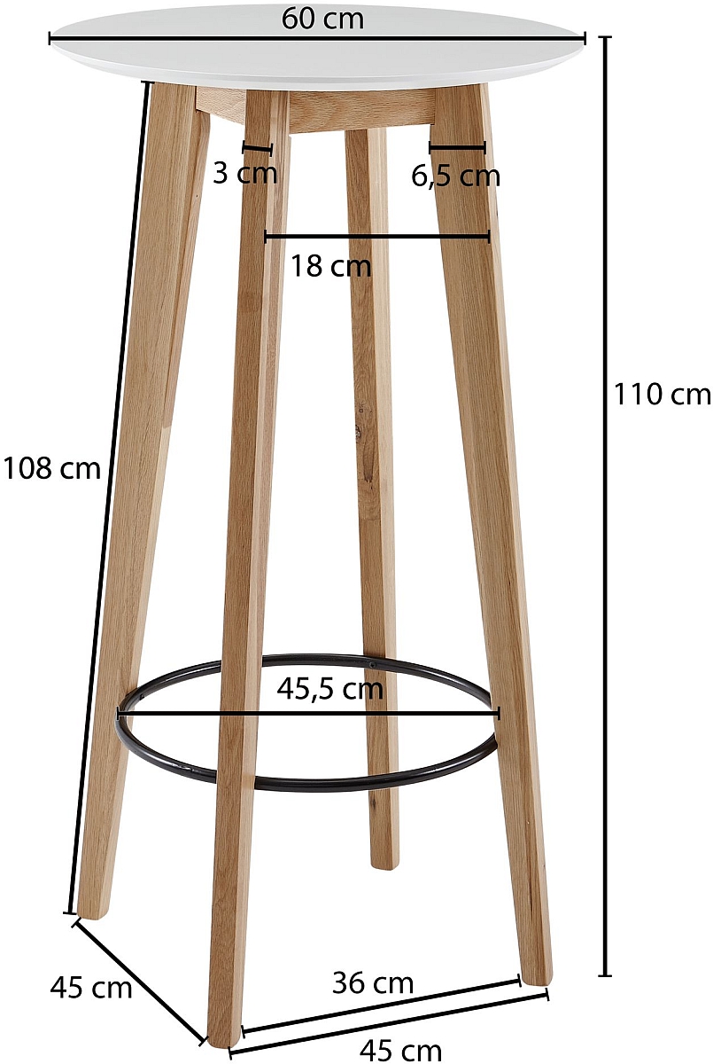 Table haute WOHNLING