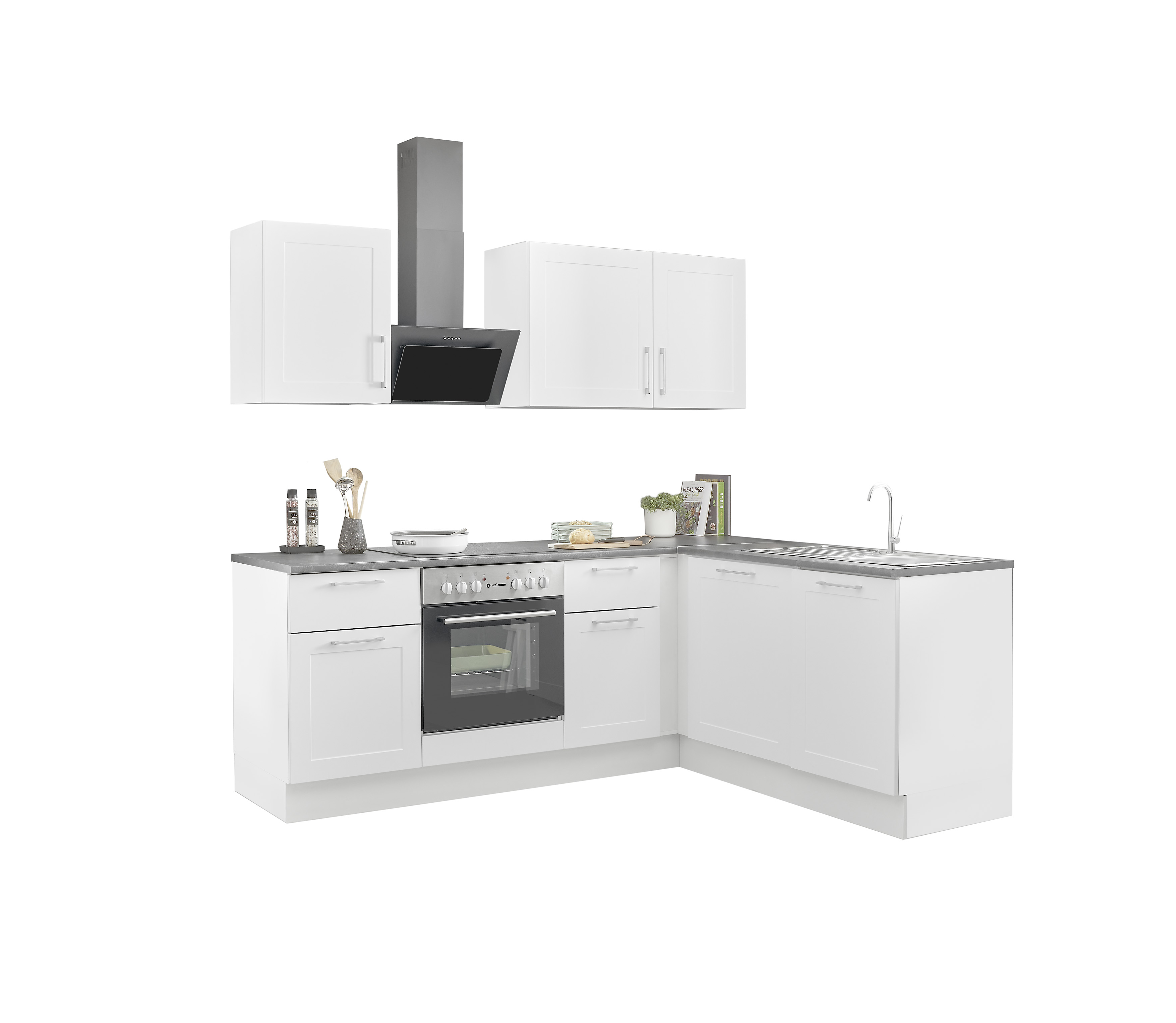 Bloc cuisine avec électroménager HASTINGS (cuisine d'angle) I Bloc cuisine avec électroménager HASTINGS (cuisine d'angle) I