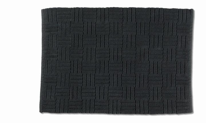 Tapis de bain gris granite LEANA