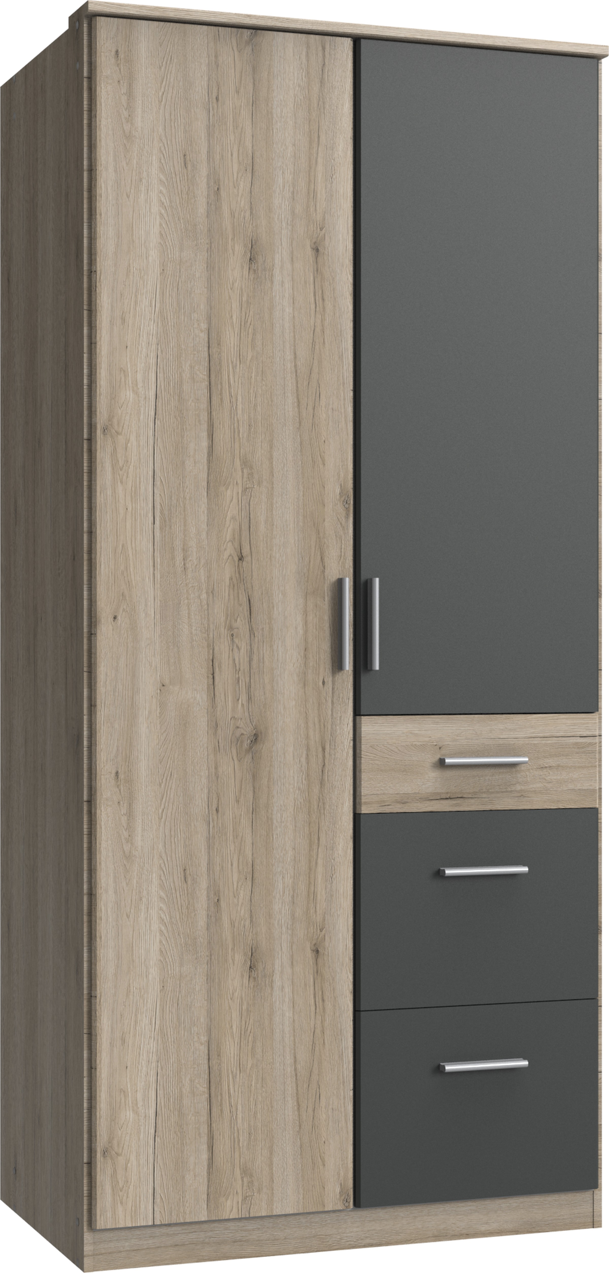 Armoire à portes battantes JOKER chêne San Remo graphite 5246835