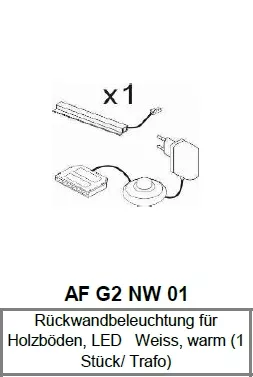 Rückwandbeleuchtung RAVENNA AF G2 NW 01