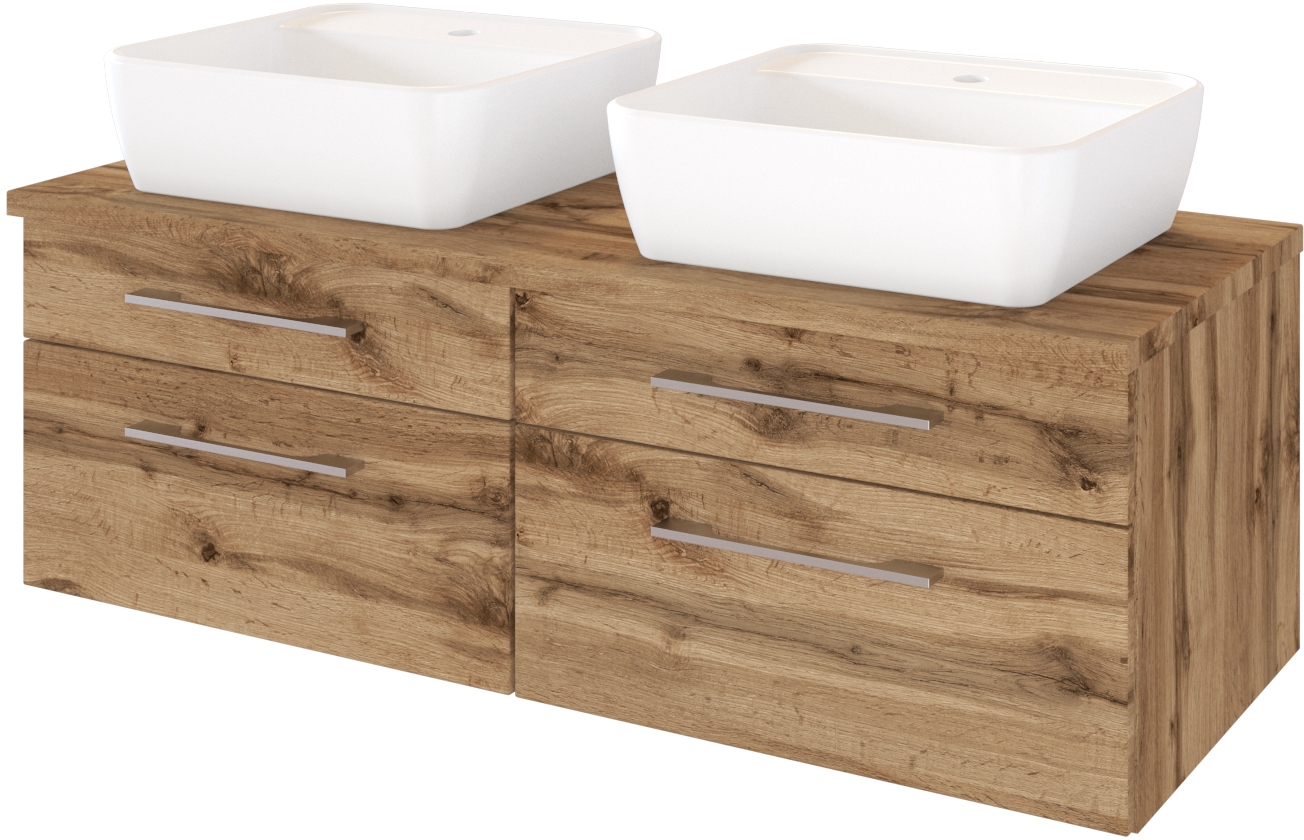 Meuble sous vasque 120 avec vasque à poser DAVOS Meuble sous vasque 120 avec vasque à poser DAVOS