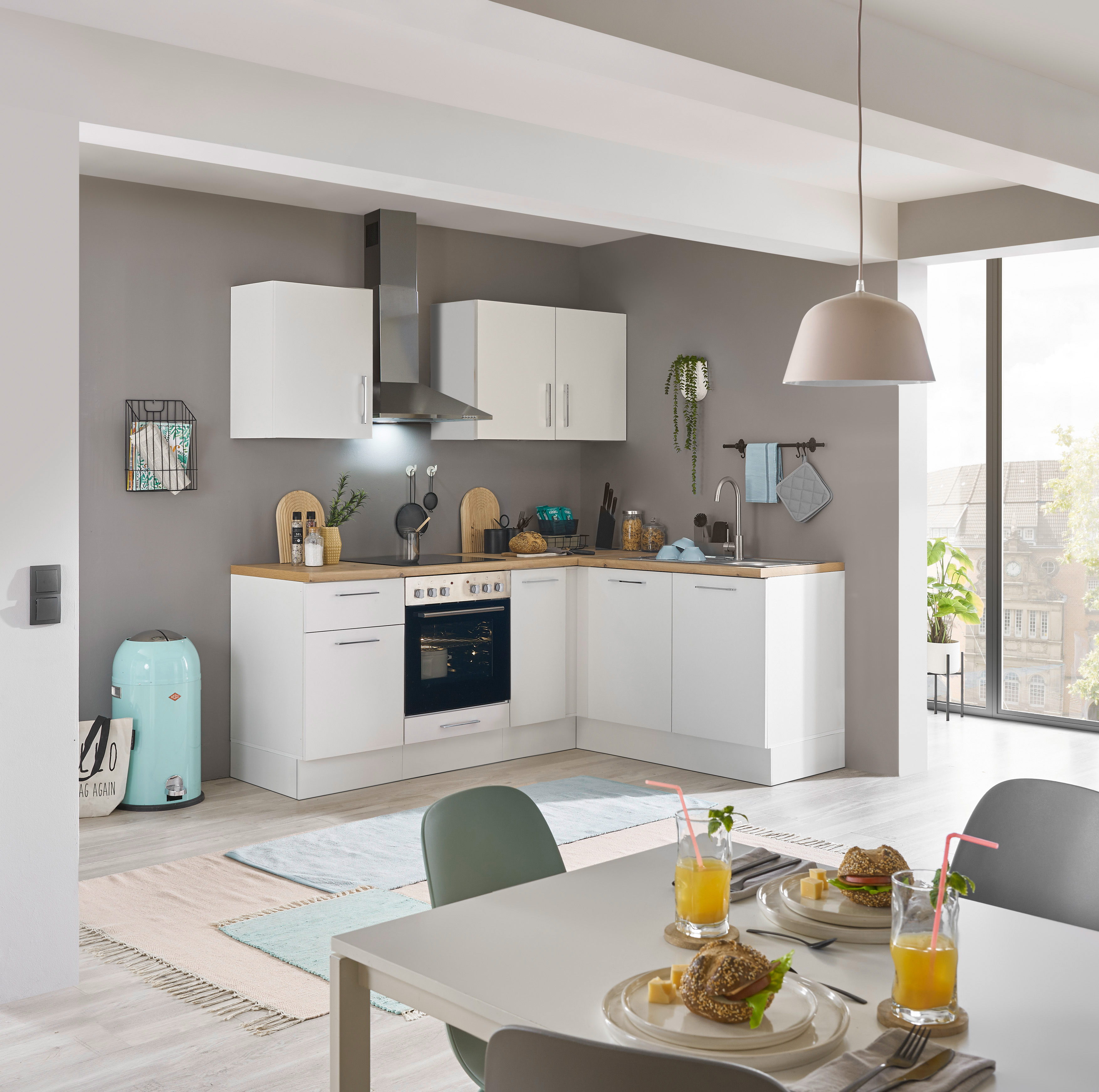 Bloc cuisine avec électroménager CORNWALL (cuisine d'angle) I