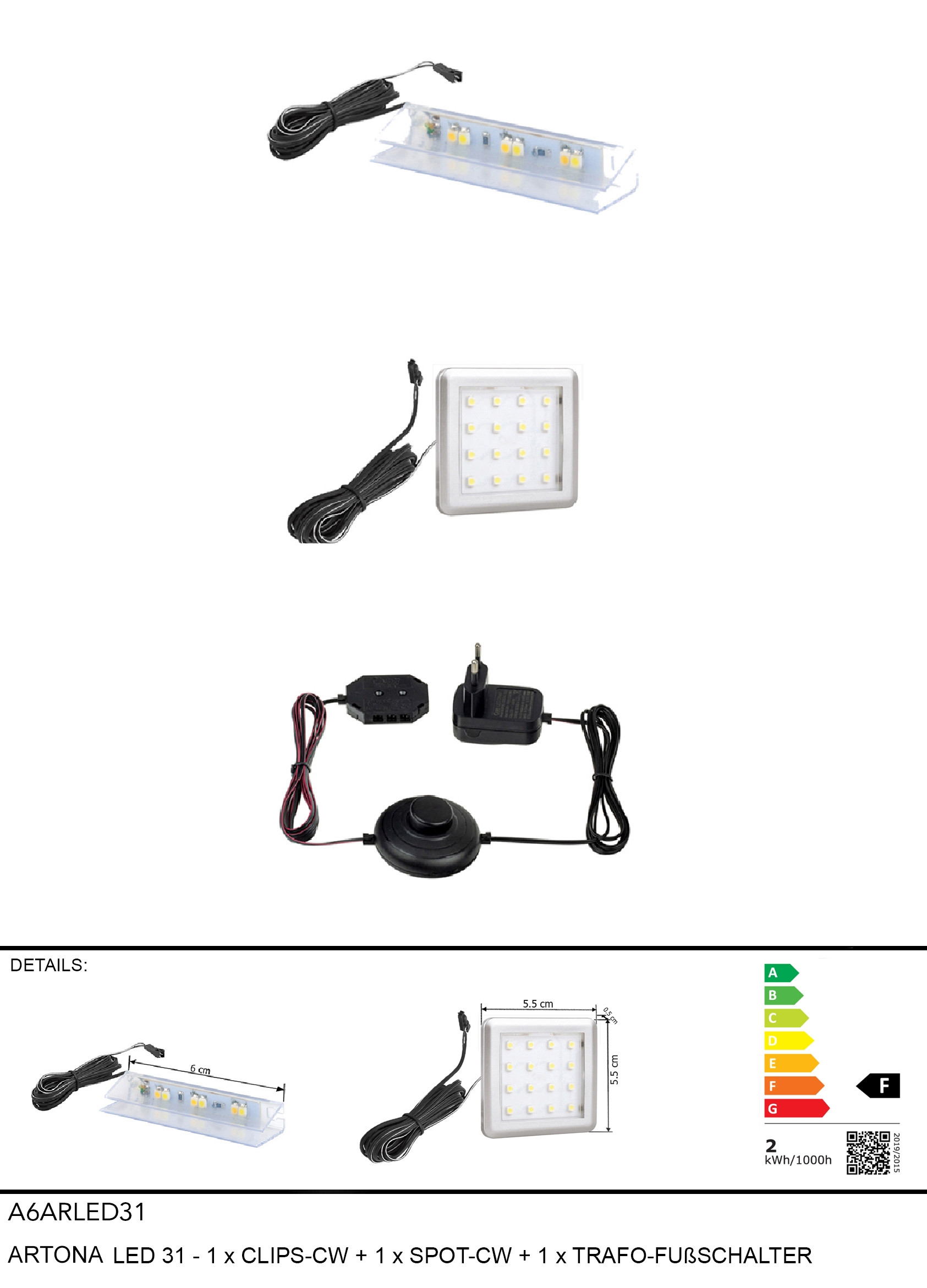 Kit d'éclairage LED 31 CARTAGO
