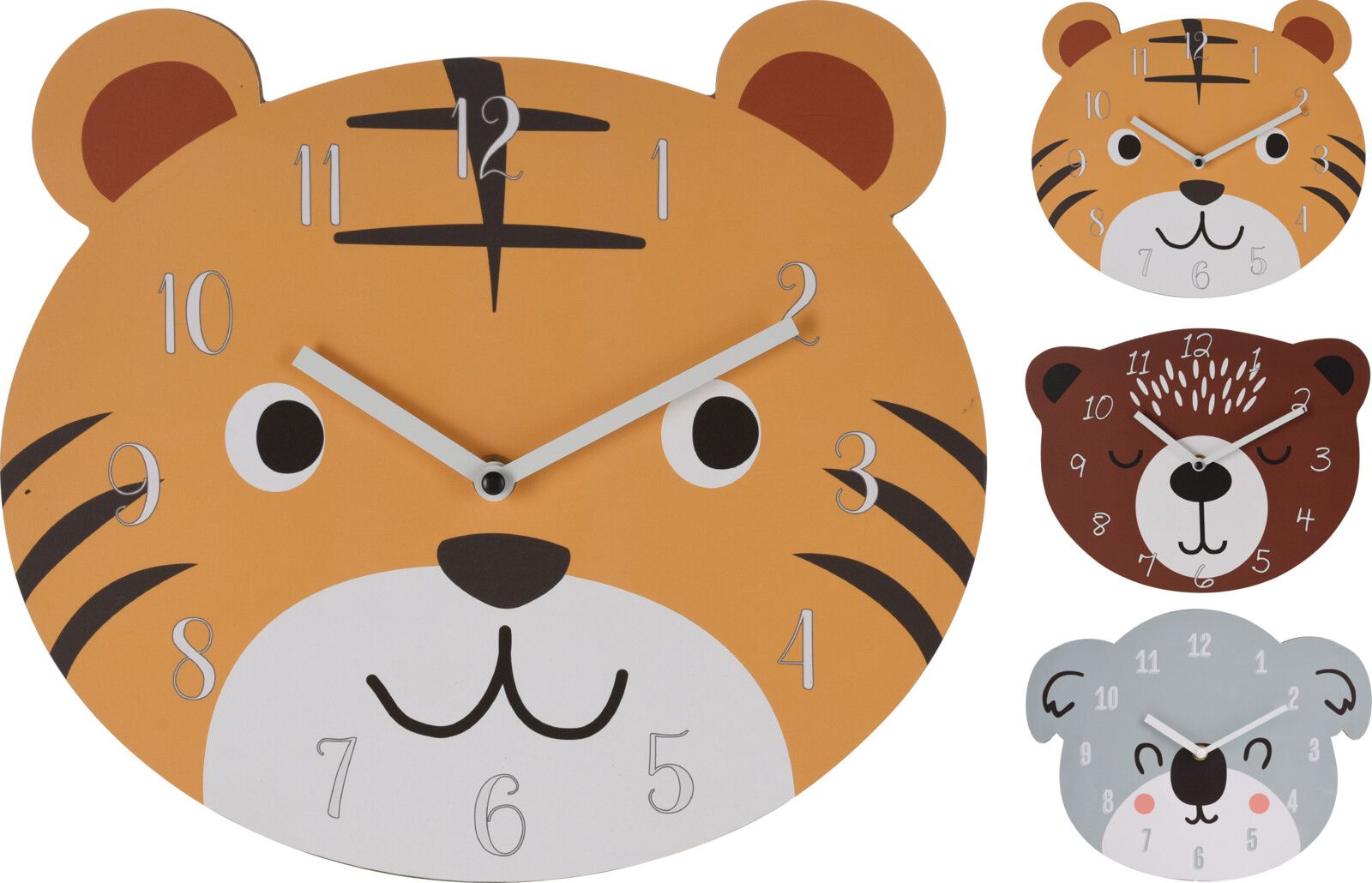 Horloge murale pour enfant motif animal KIDS Horloge murale pour enfant motif animal KIDS