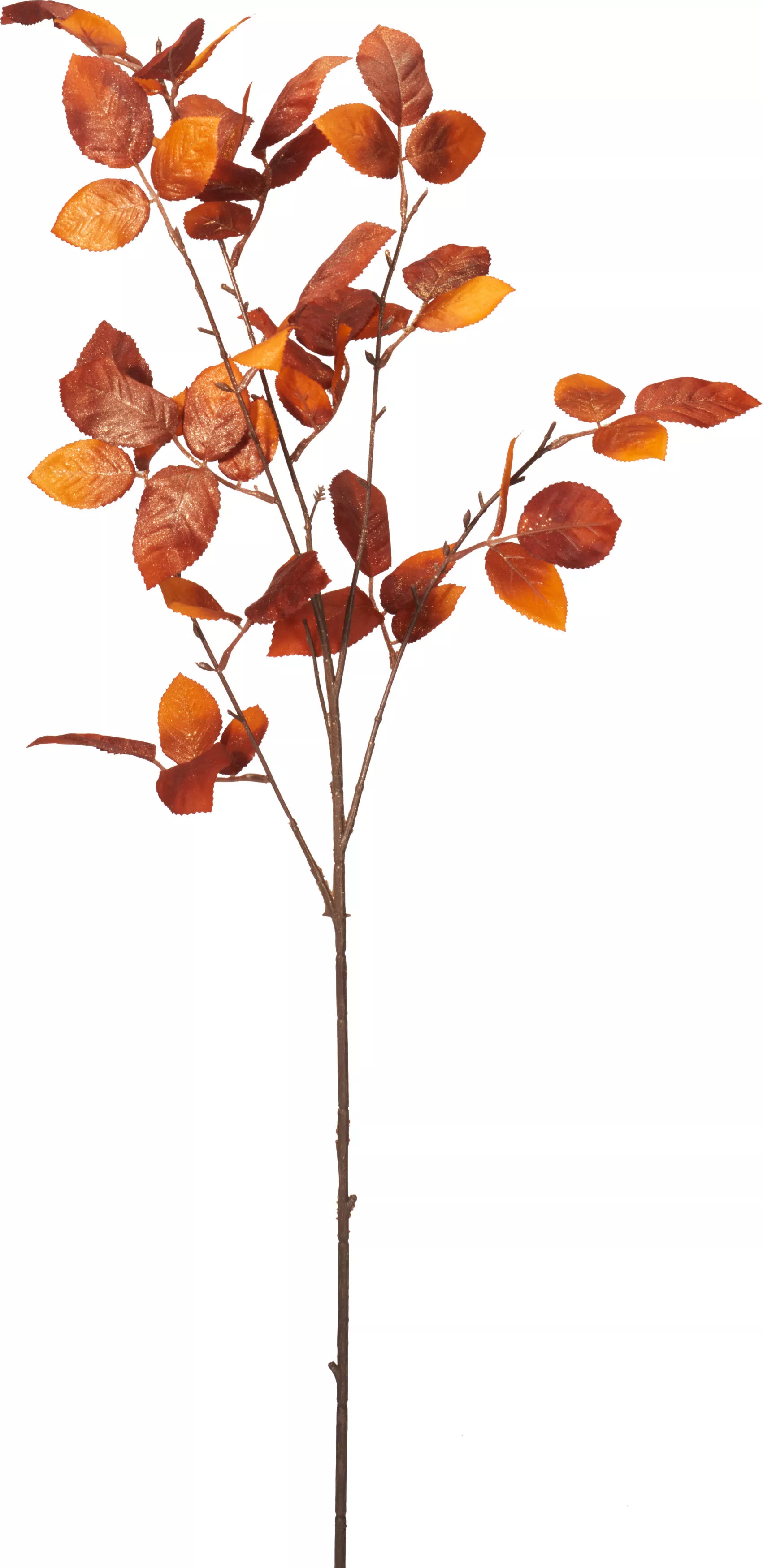 Branche d’automne feuilles pailletées 68cm